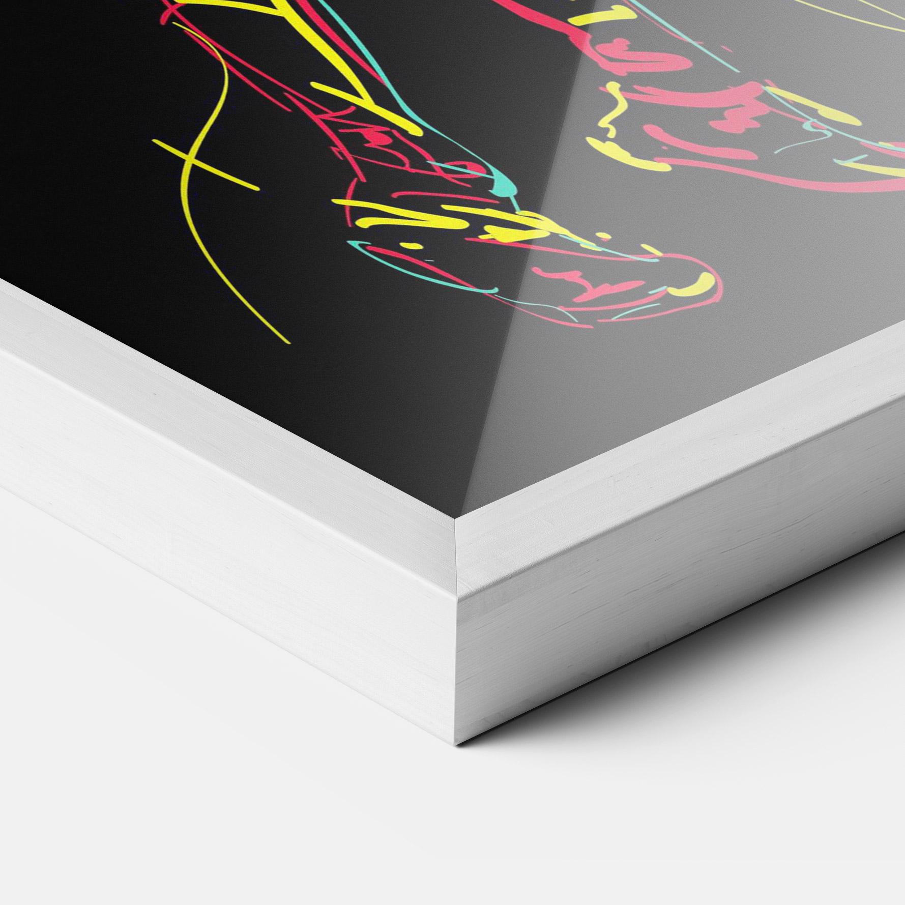 Poster Înrămat Basket Line Jump mockup 3