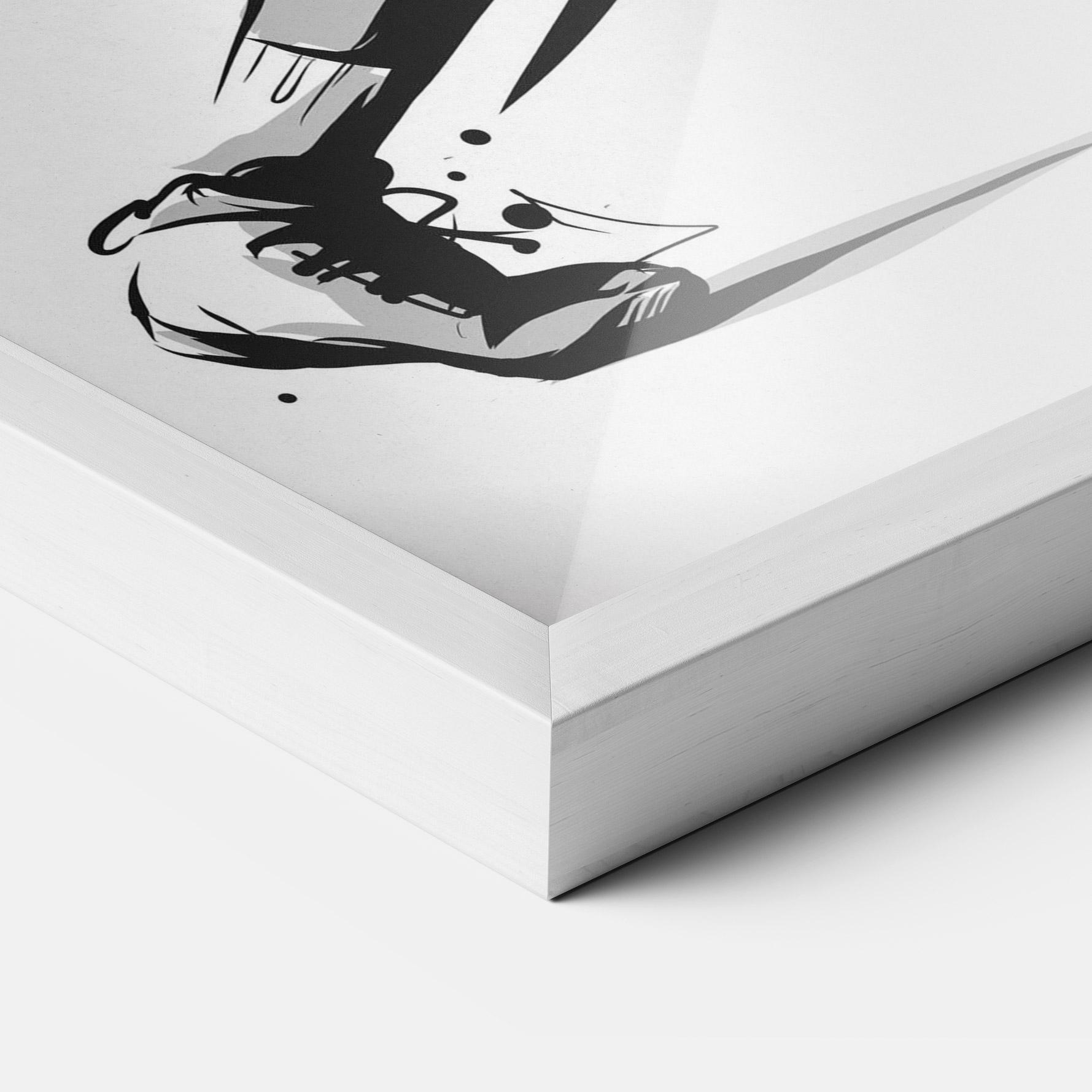 Poster Înrămat Basketball Player Line mockup 3