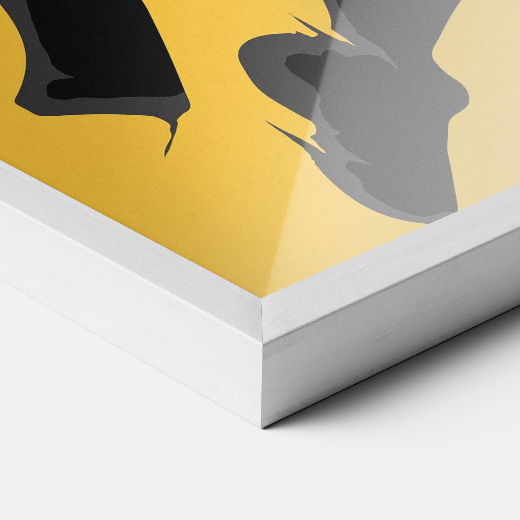 Poster Înrămat Basketball Smoke mockup 3