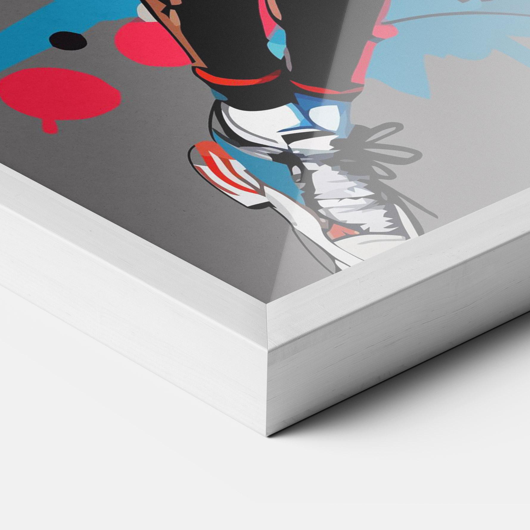 Poster Înrămat Blue Red Basket mockup 3