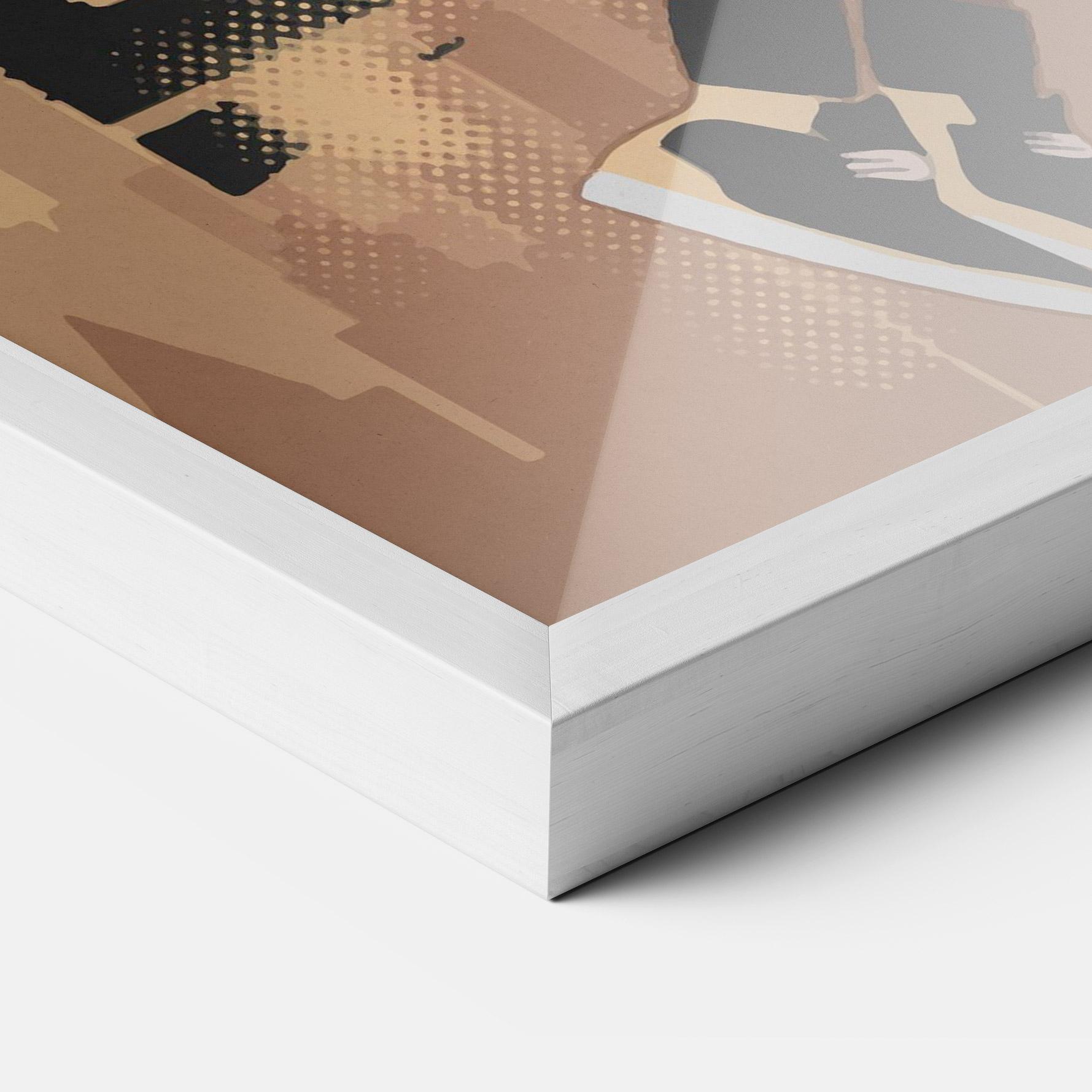 Poster Înrămat Double Dribble mockup 3