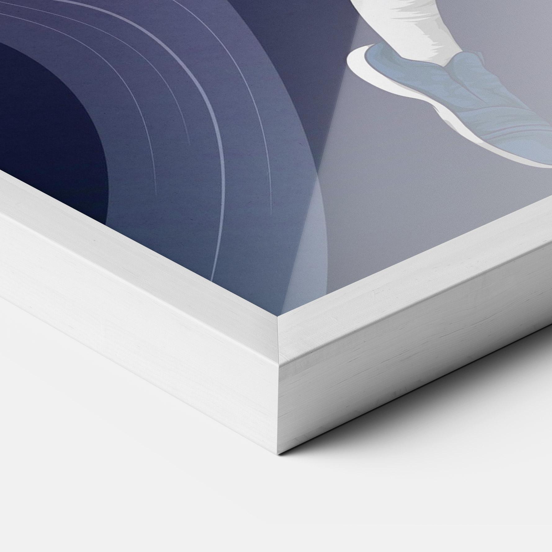 Poster Înrămat Flying Player mockup 3