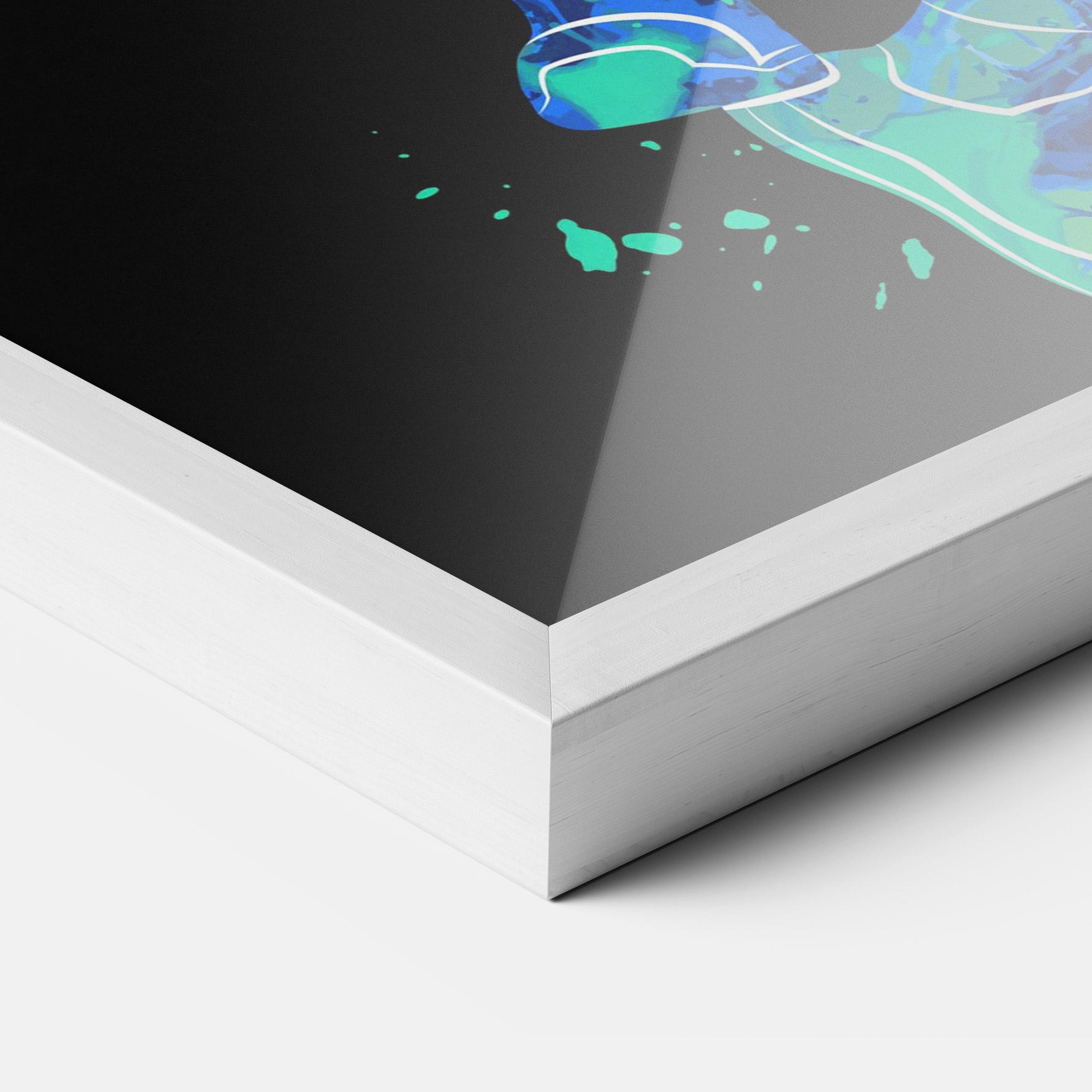 Poster Înrămat Orange Blue Basket mockup 3