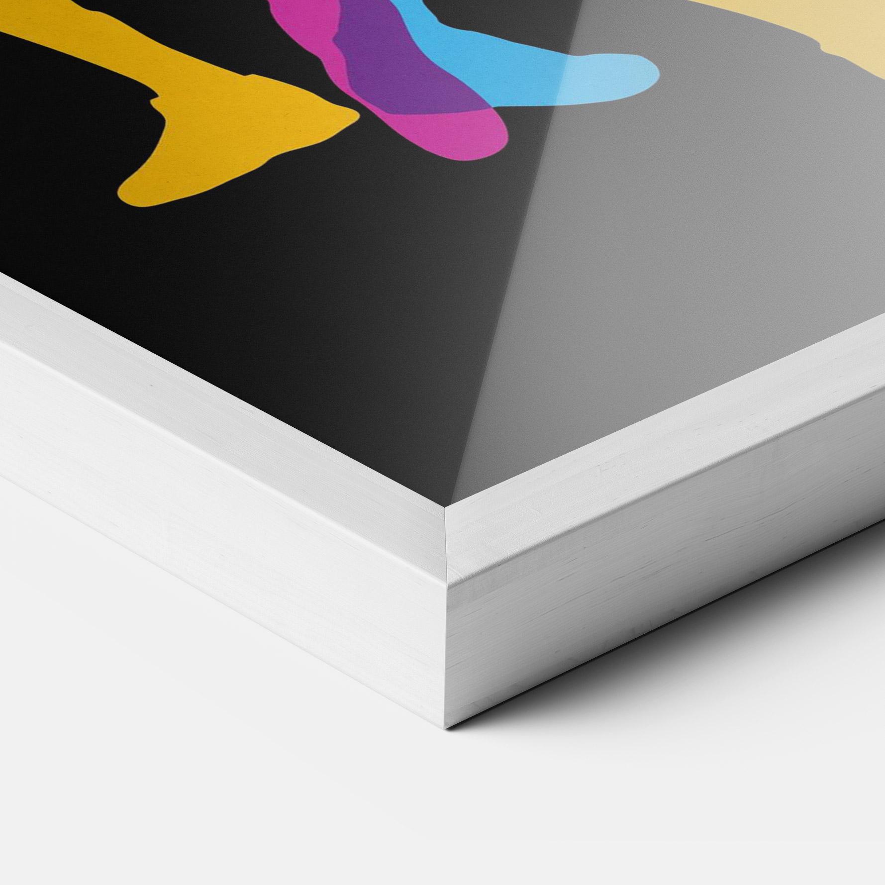 Poster Înrămat Three Basket Players mockup 3