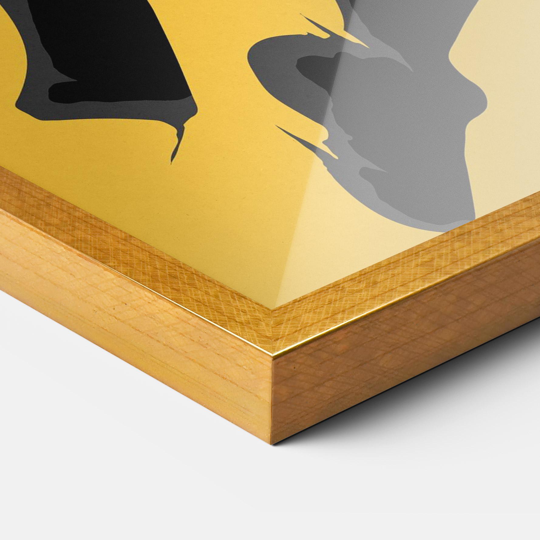 Poster Înrămat Basketball Smoke mockup 3