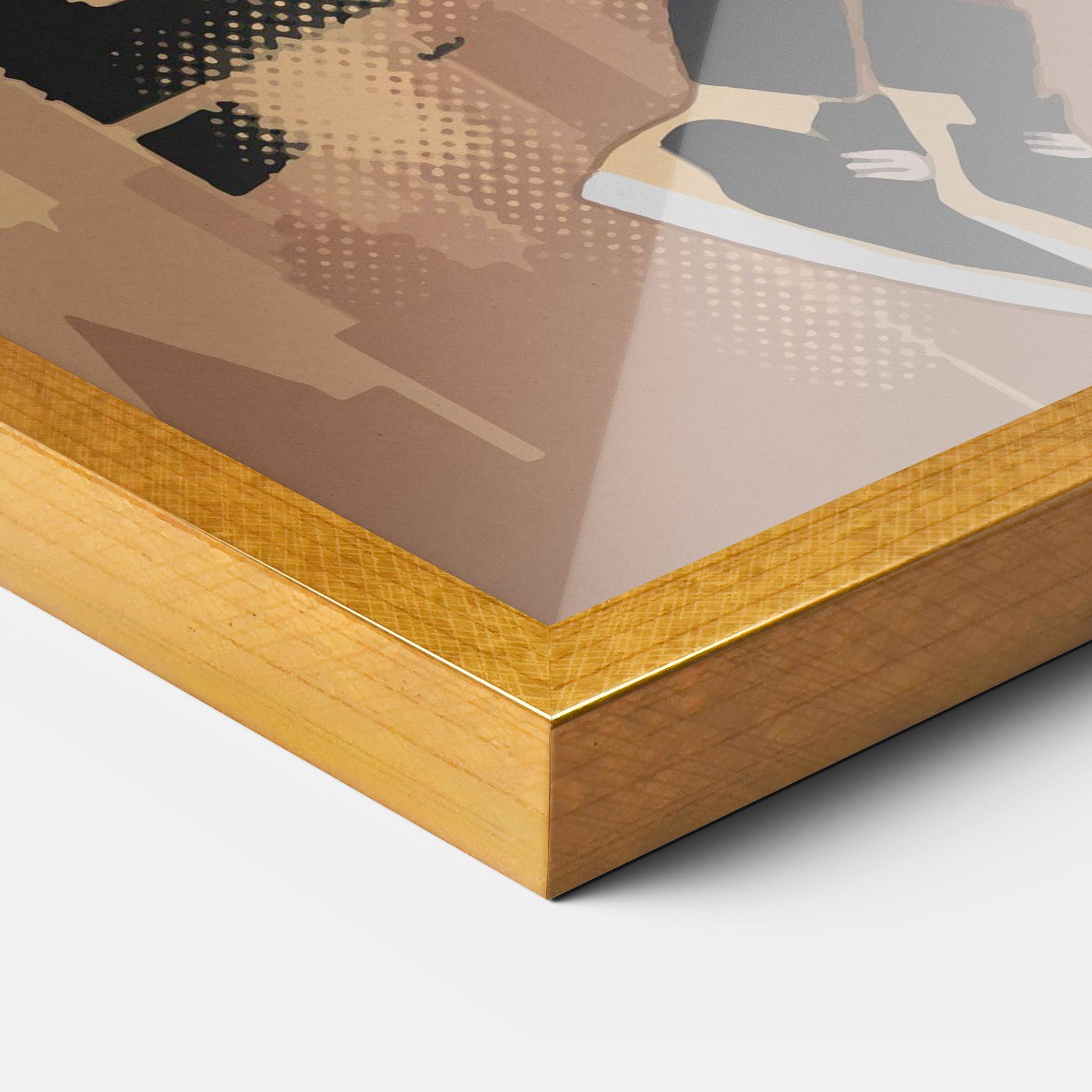 Poster Înrămat Double Dribble mockup 3