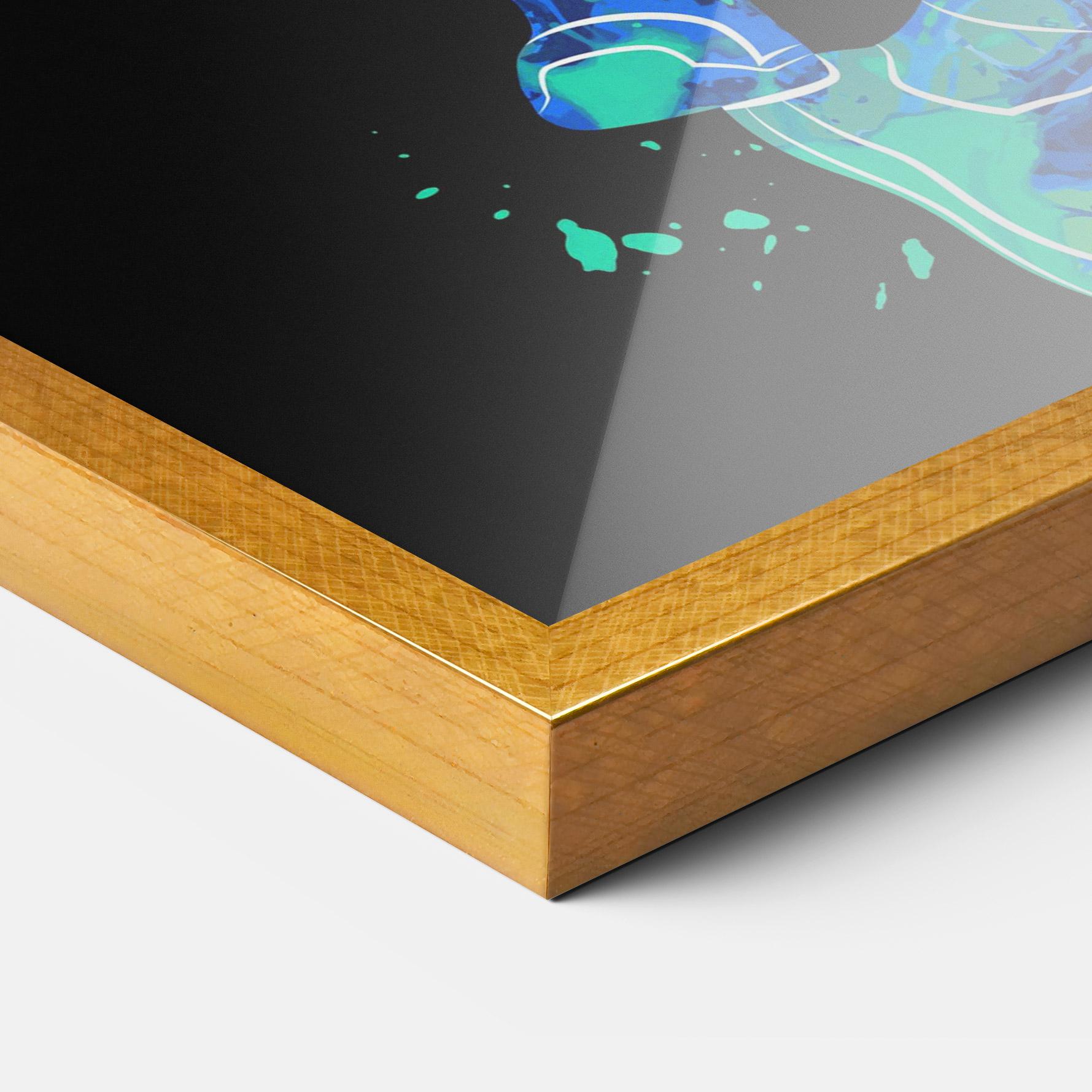 Poster Înrămat Orange Blue Basket mockup 3