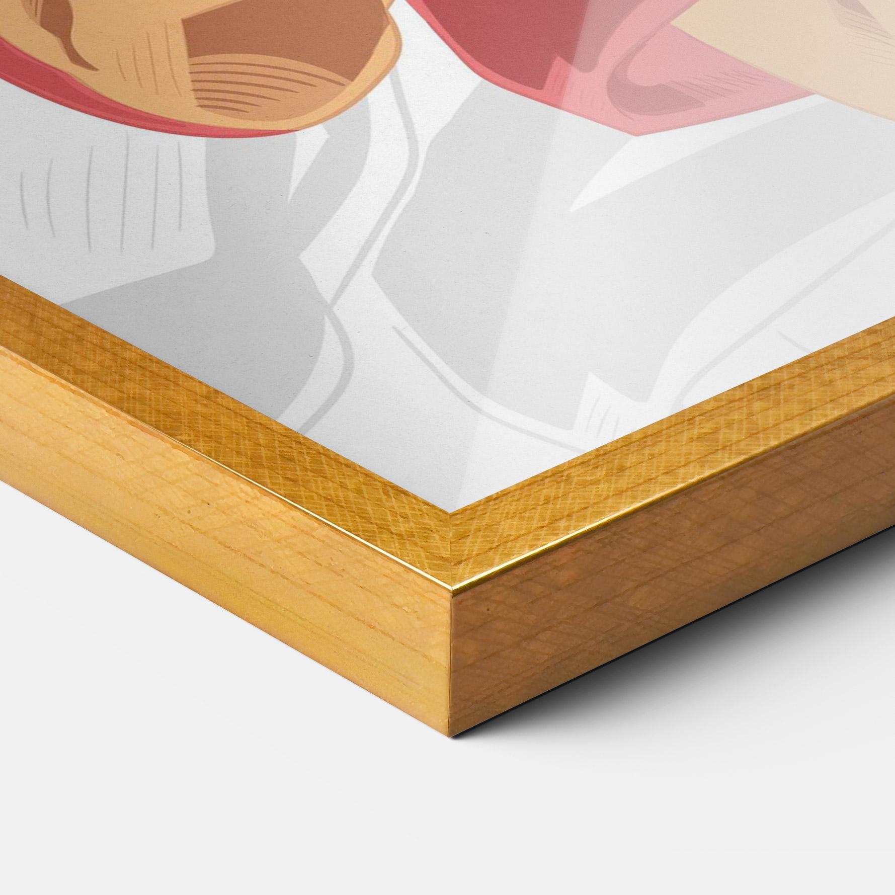 Poster Înrămat Pink Basketball mockup 3