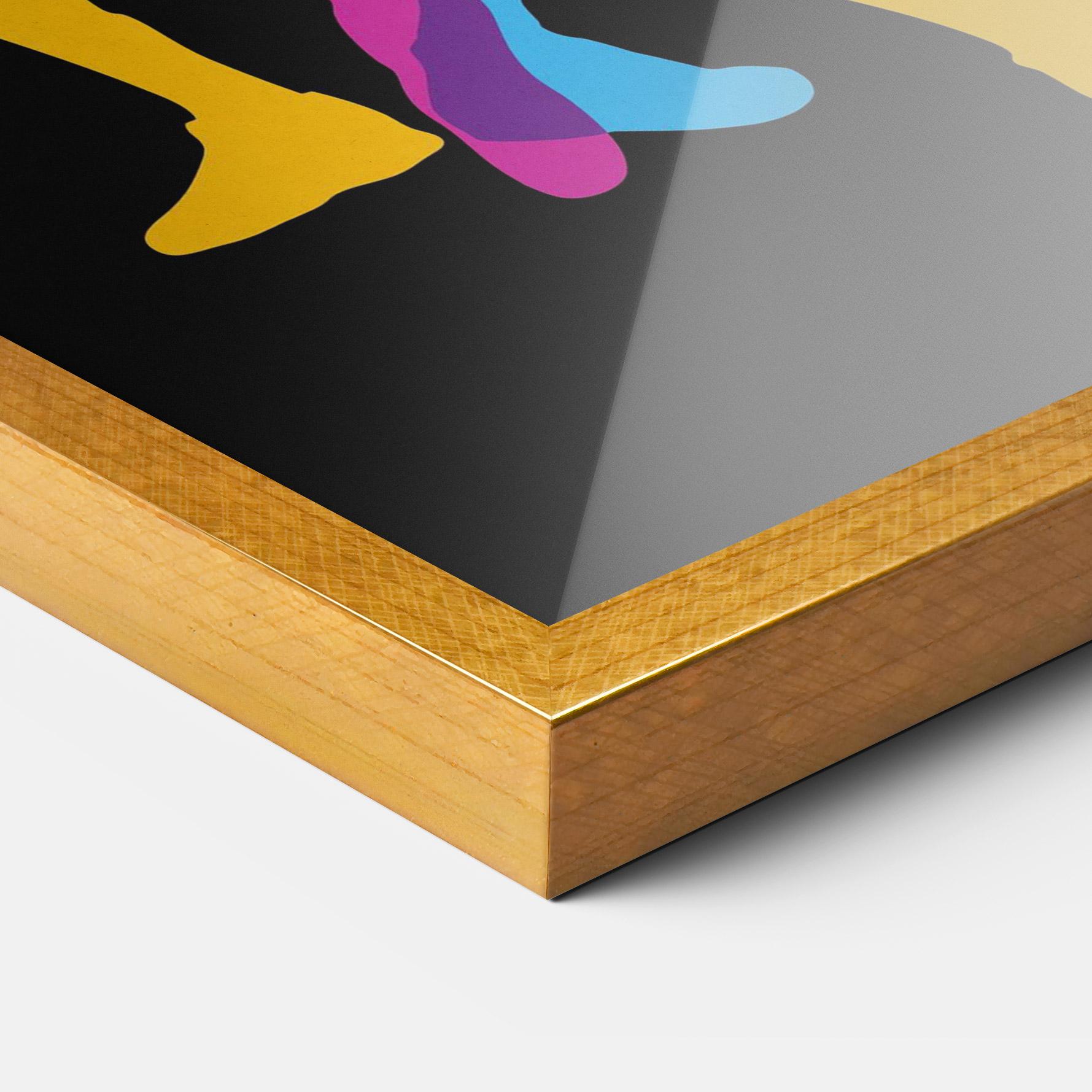 Poster Înrămat Three Basket Players mockup 3