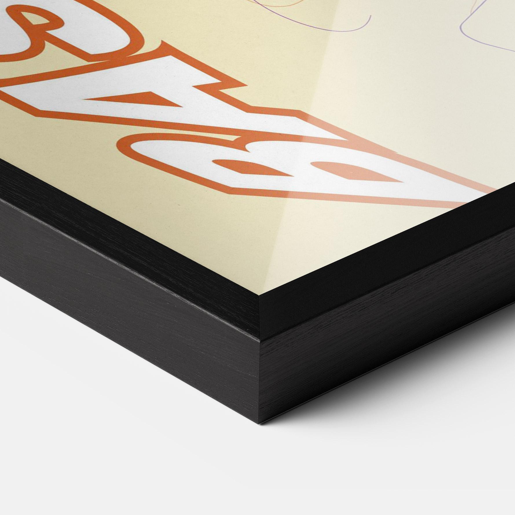 Poster Înrămat Basketball Cream mockup 3