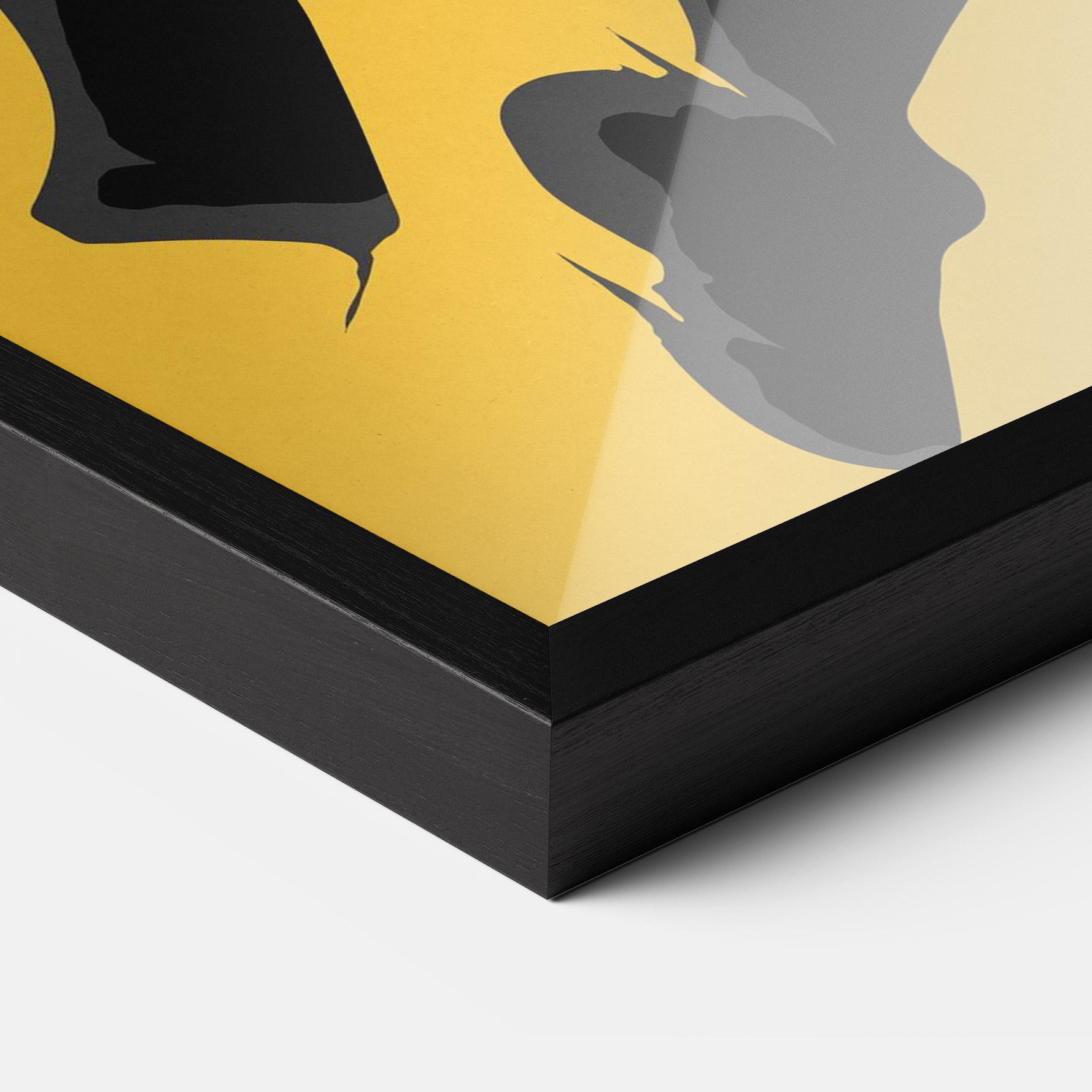 Poster Înrămat Basketball Smoke mockup 3