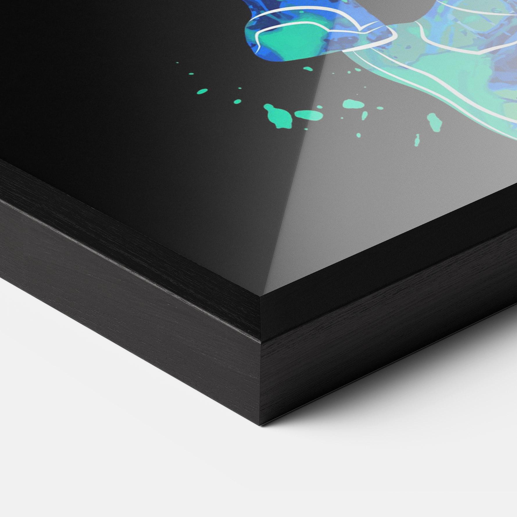 Poster Înrămat Orange Blue Basket mockup 3