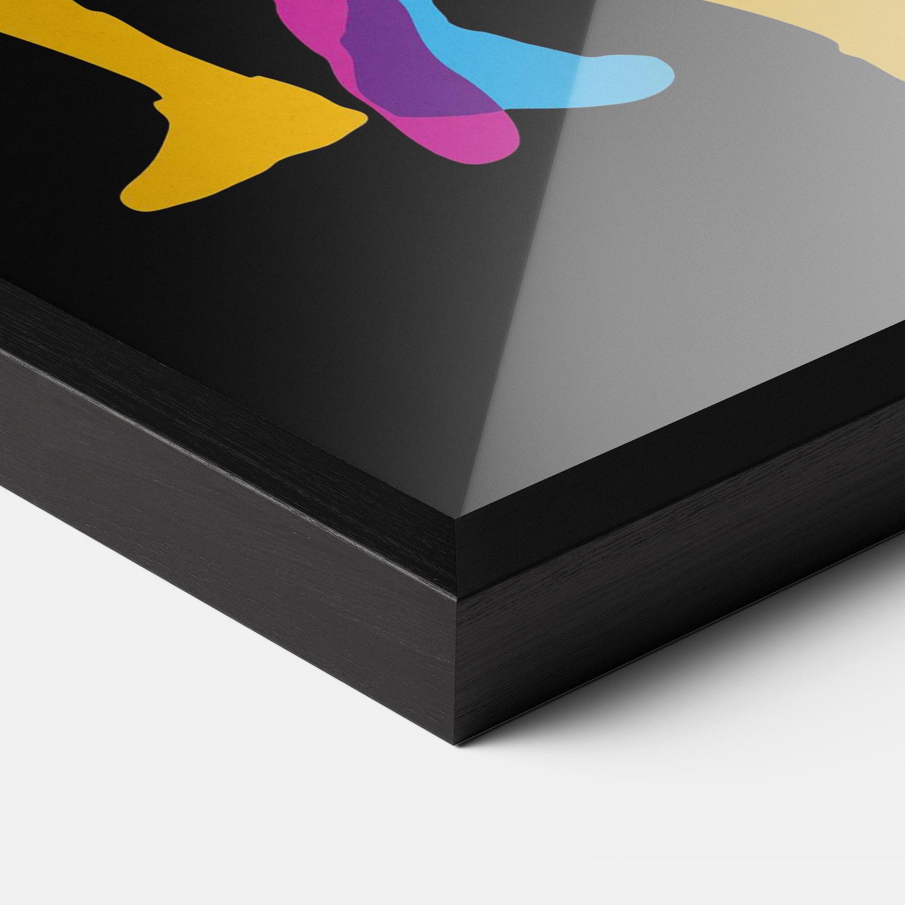 Poster Înrămat Three Basket Players mockup 3