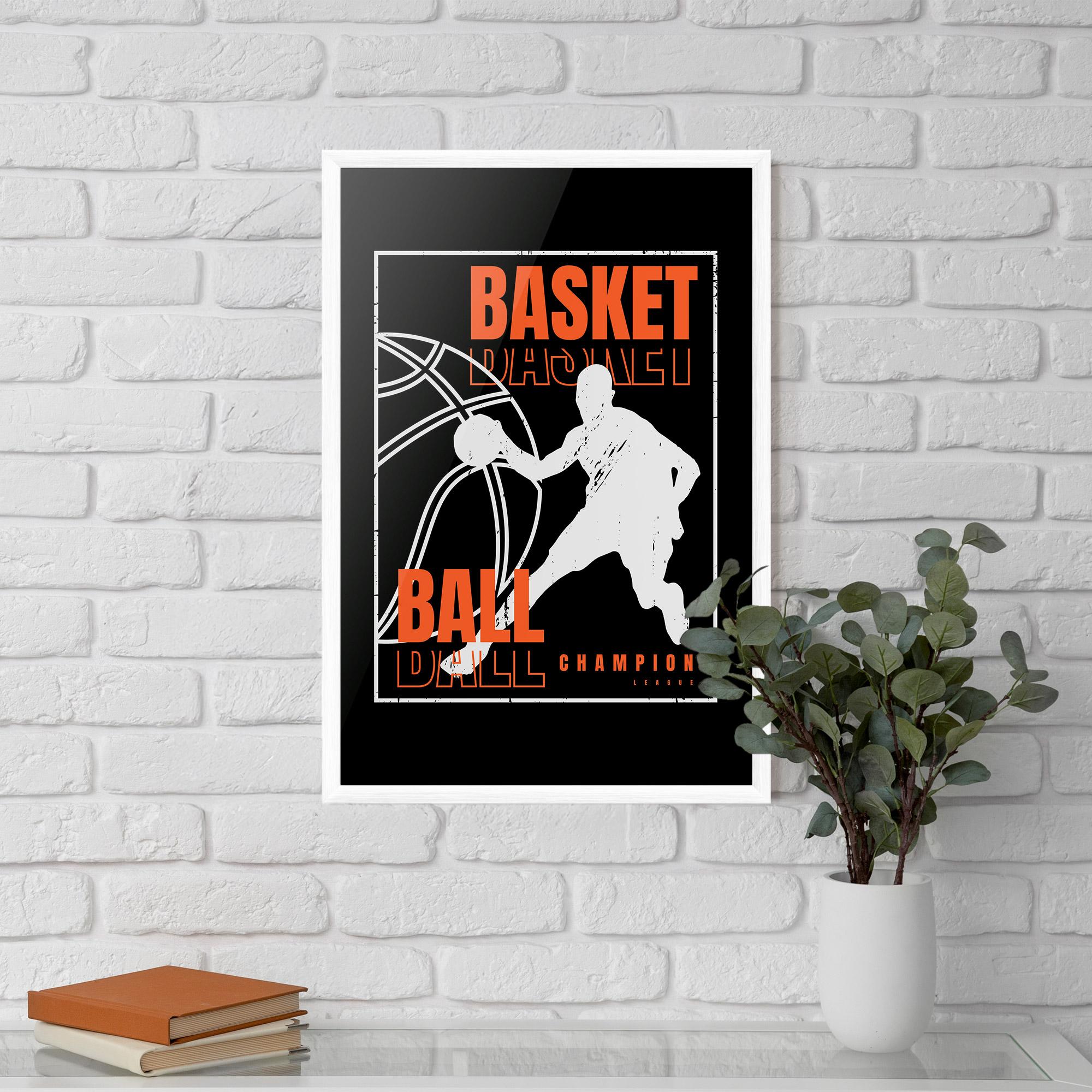 Poster Înrămat Basket Champion mockup 5