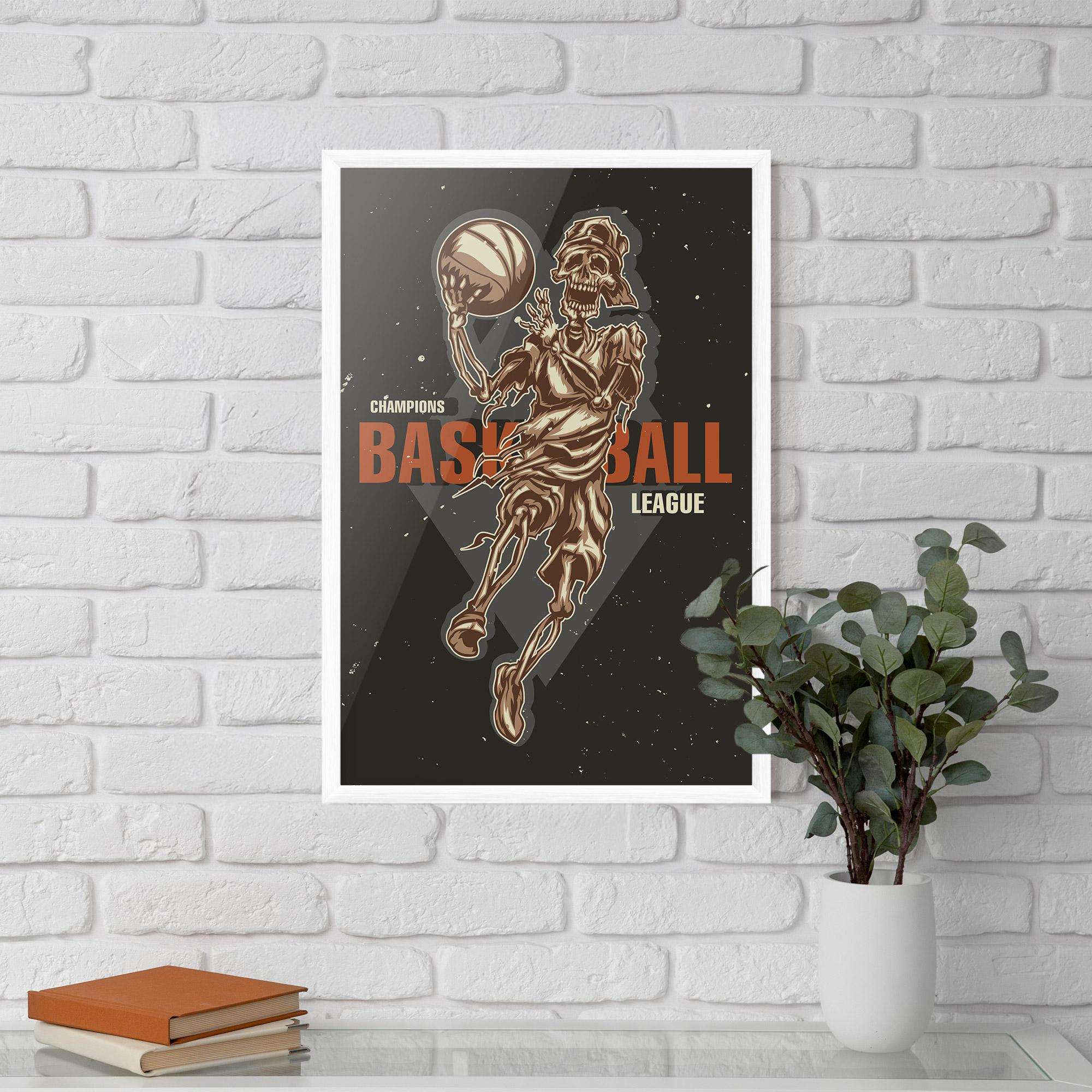 Poster Înrămat Basketball League mockup 5