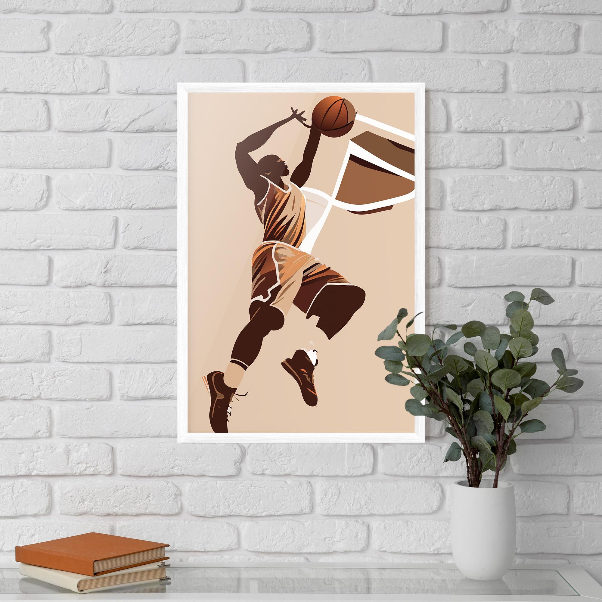 Poster Înrămat Cream Basket mockup 5