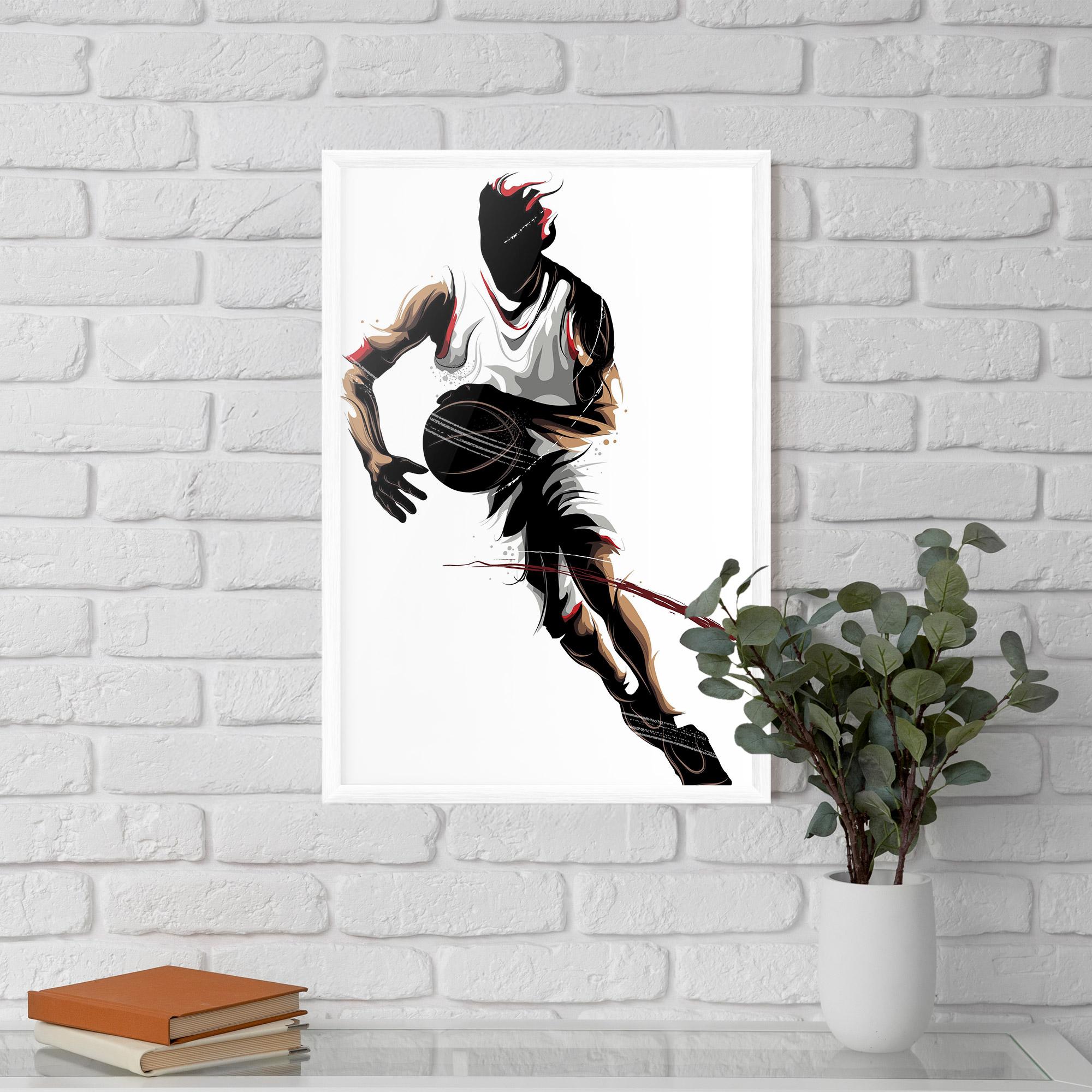 Poster Înrămat Dribbling Run mockup 5