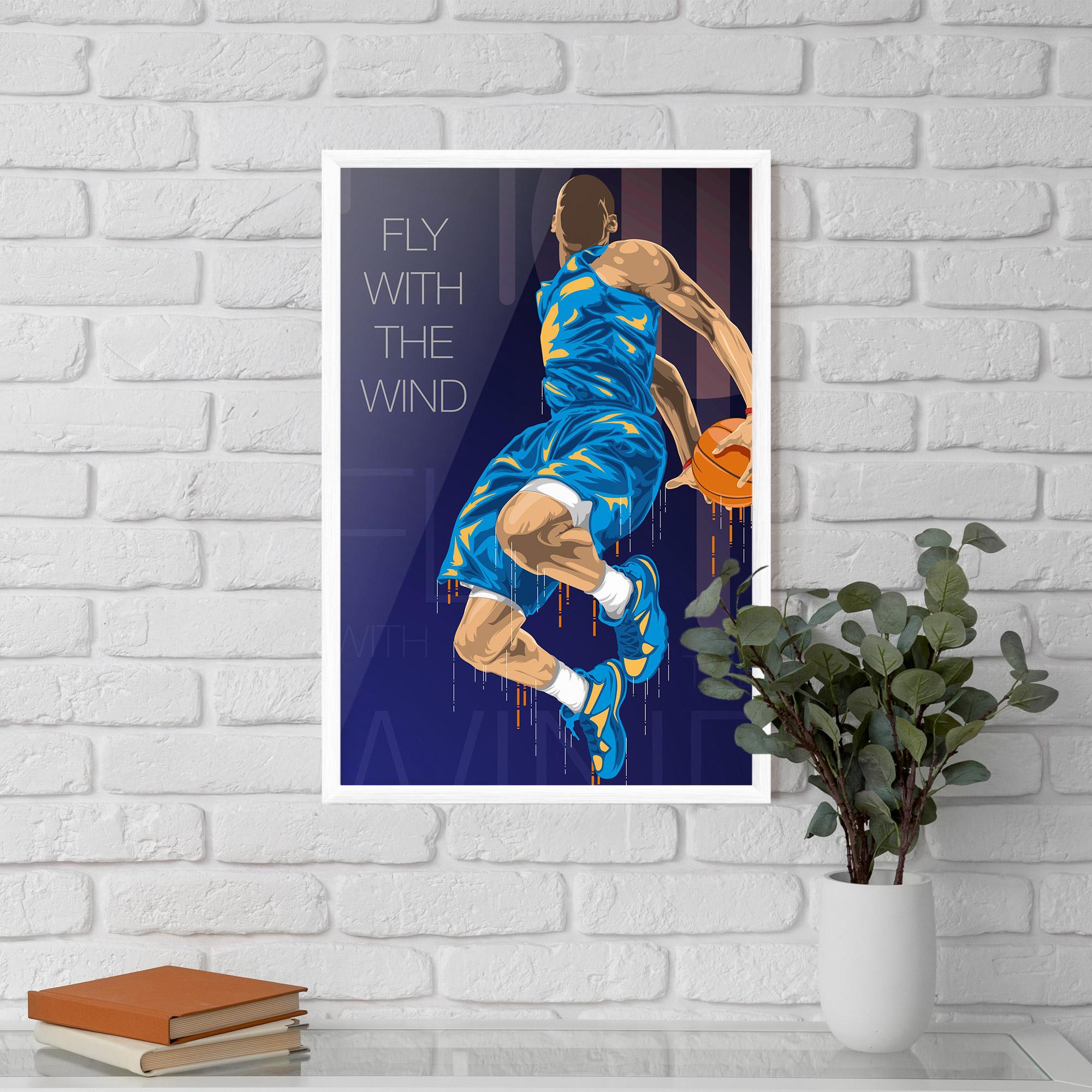 Poster Înrămat Fly With The Wind mockup 5