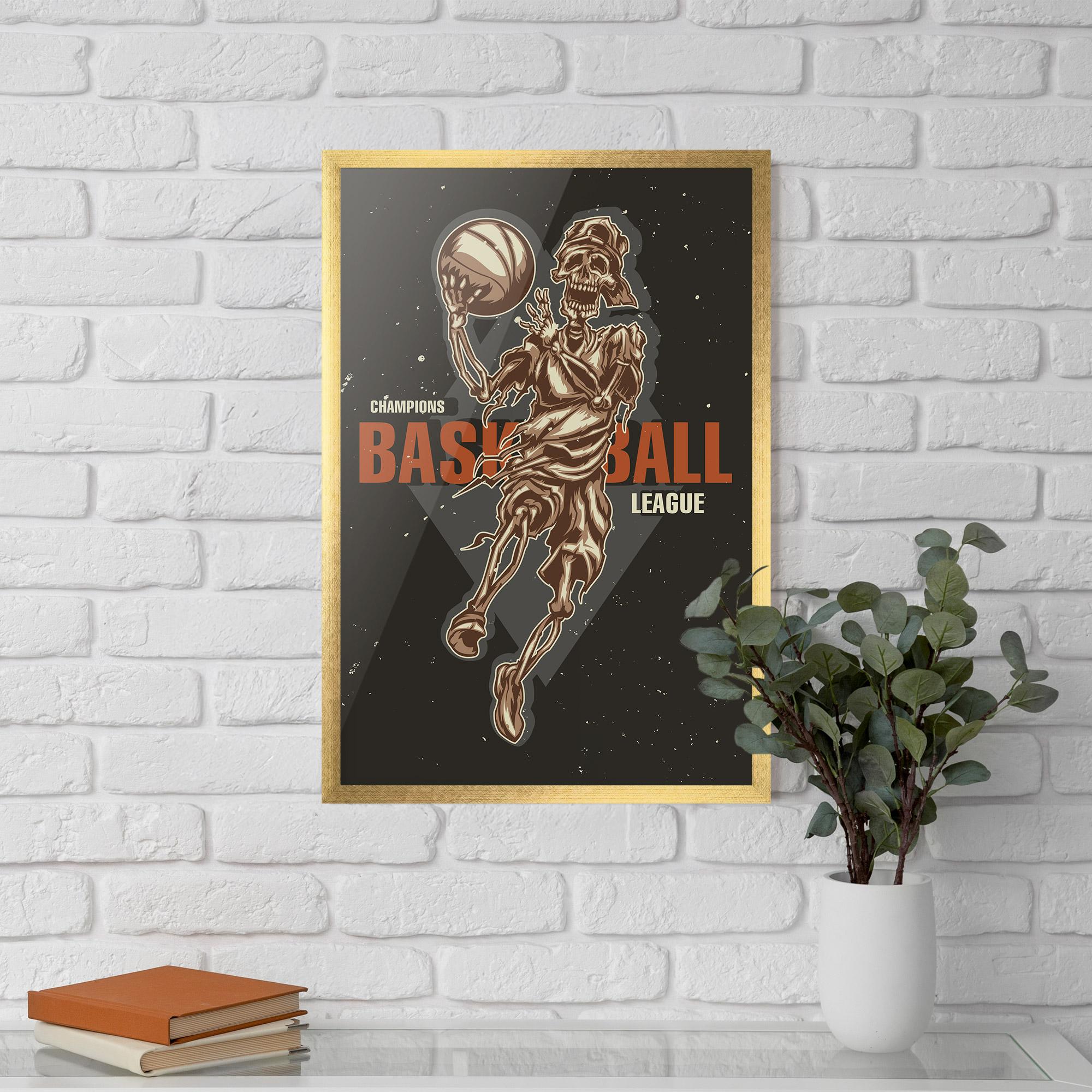 Poster Înrămat Basketball League mockup 5