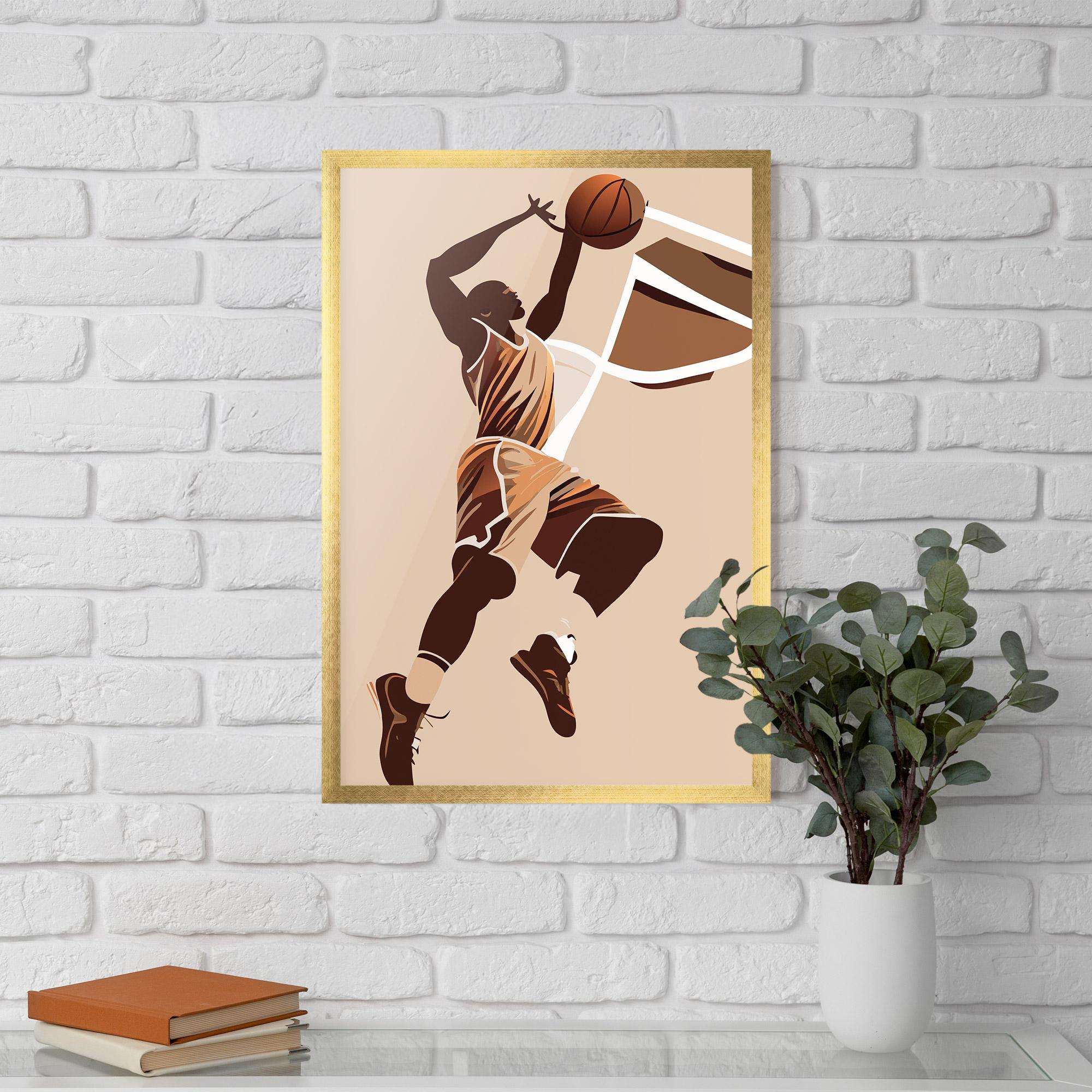 Poster Înrămat Cream Basket mockup 5