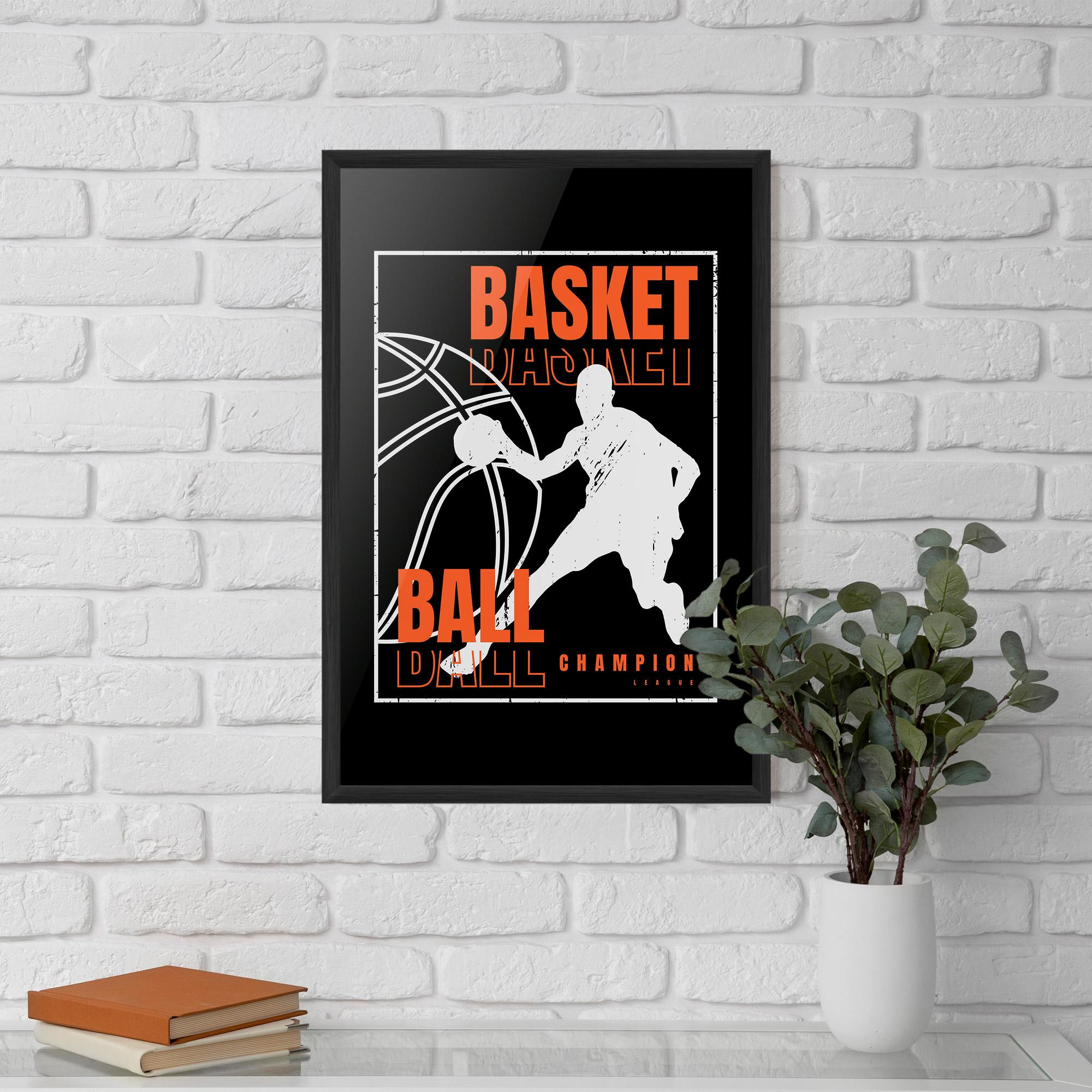 Poster Înrămat Basket Champion mockup 5