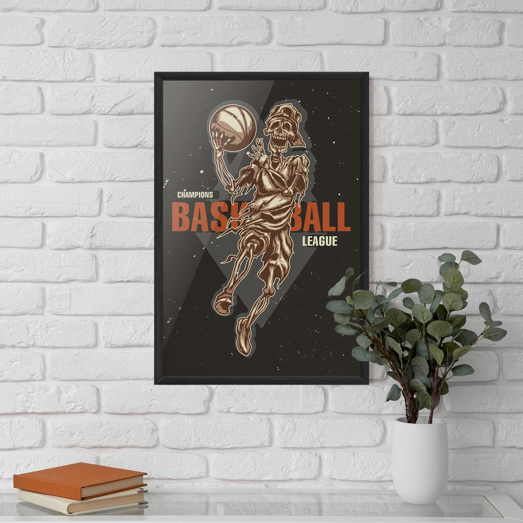 Poster Înrămat Basketball League mockup 5