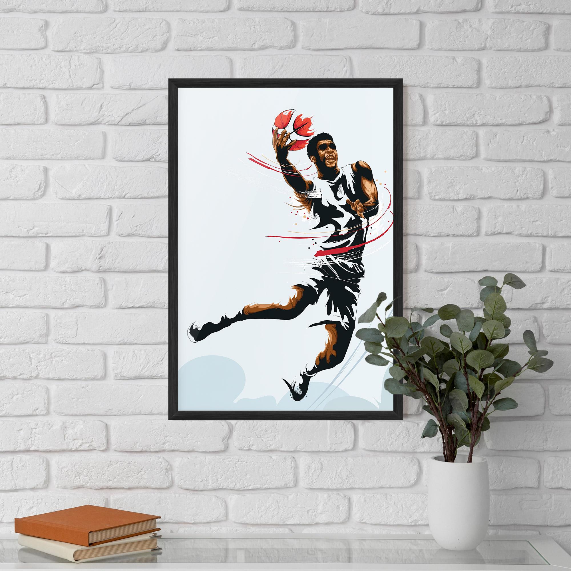 Poster Înrămat Basketball Shot mockup 5