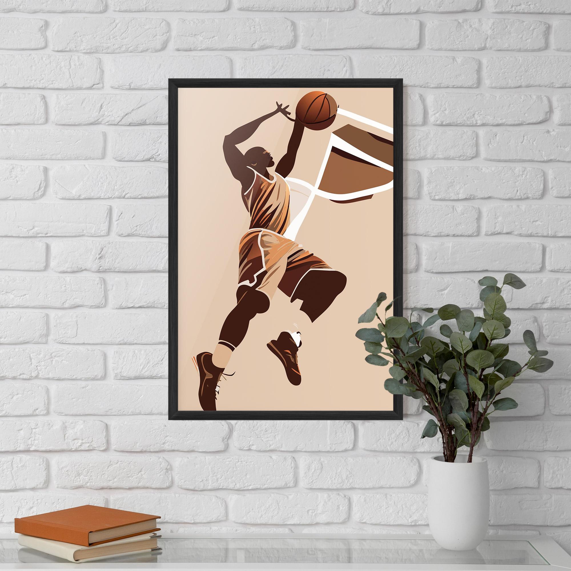 Poster Înrămat Cream Basket mockup 5