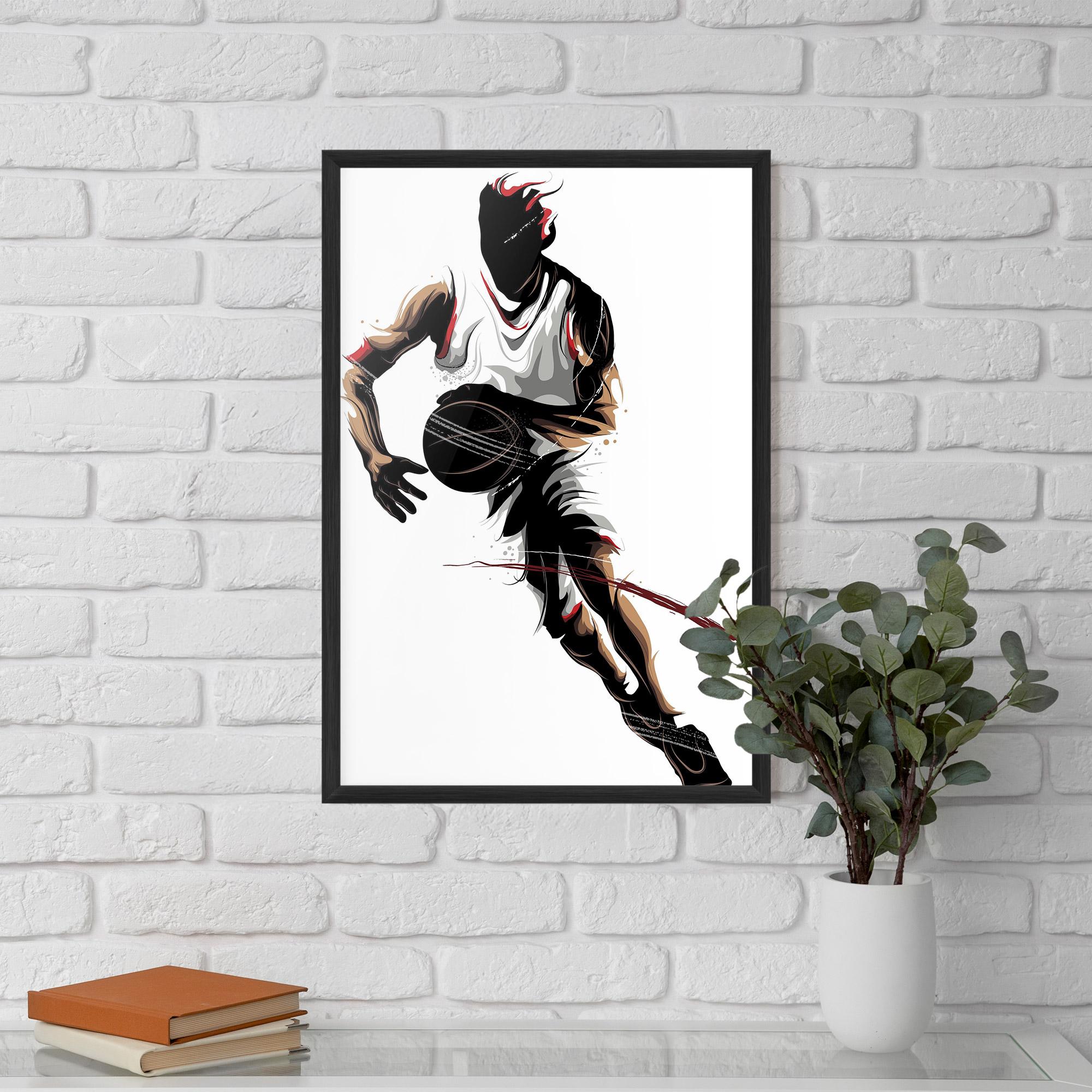 Poster Înrămat Dribbling Run mockup 5