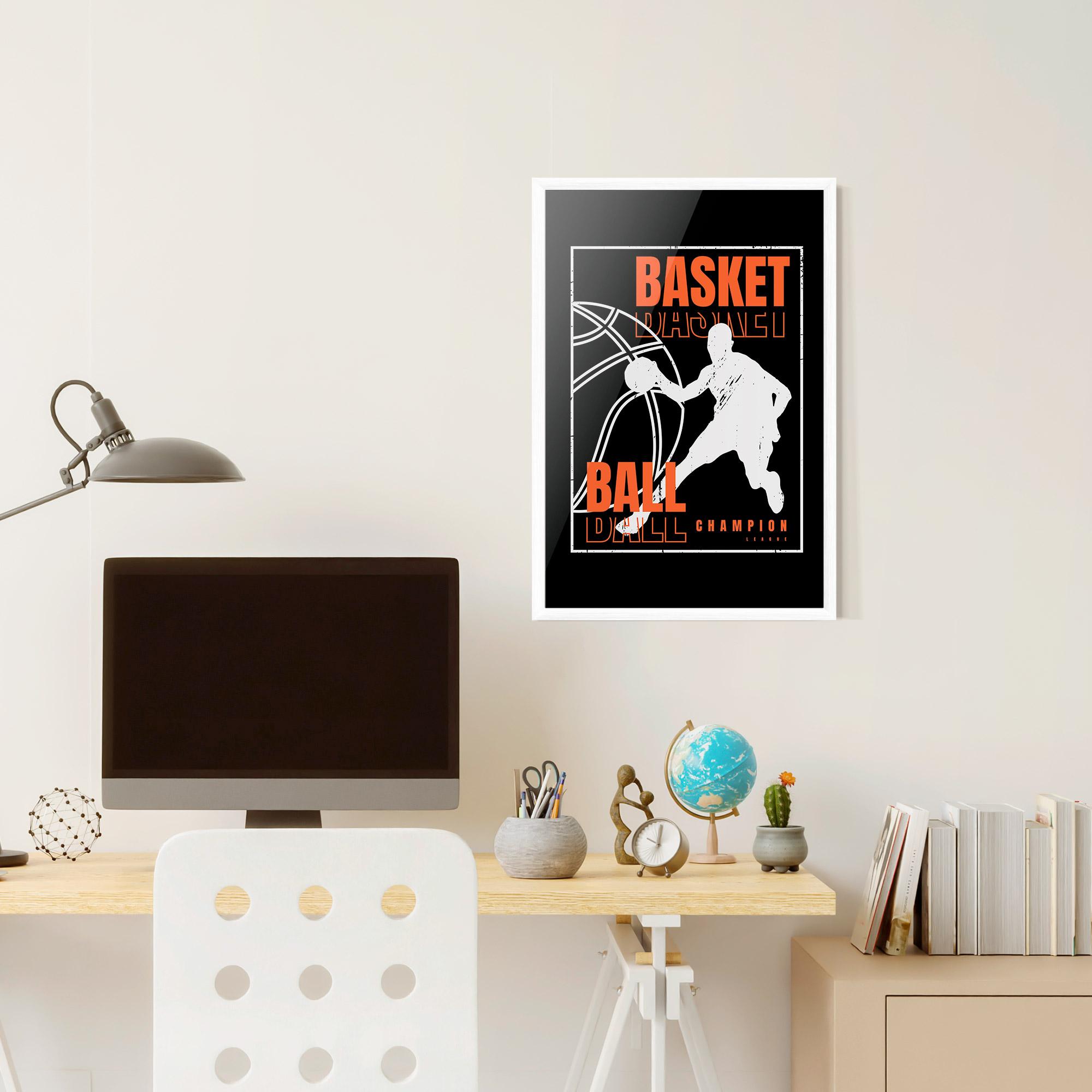 Poster Înrămat Basket Champion mockup 6