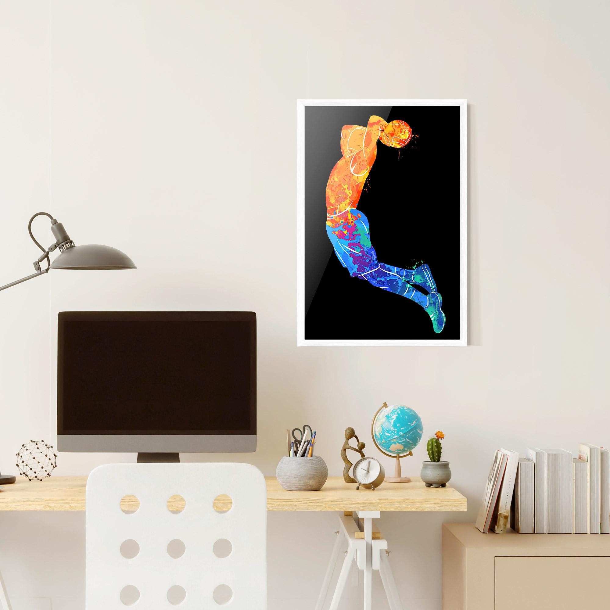 Poster Înrămat Blue Orange Basket mockup 6