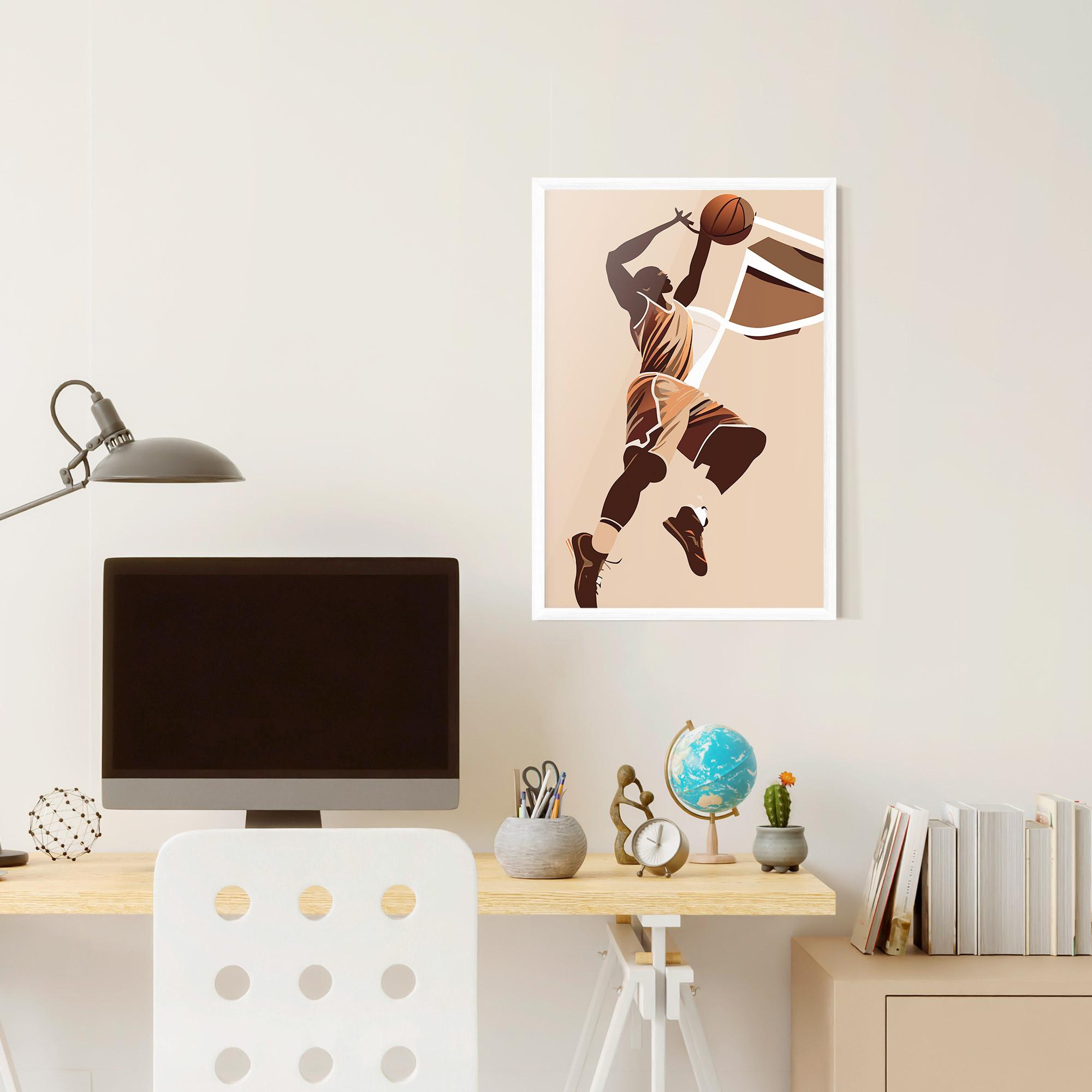 Poster Înrămat Cream Basket mockup 6