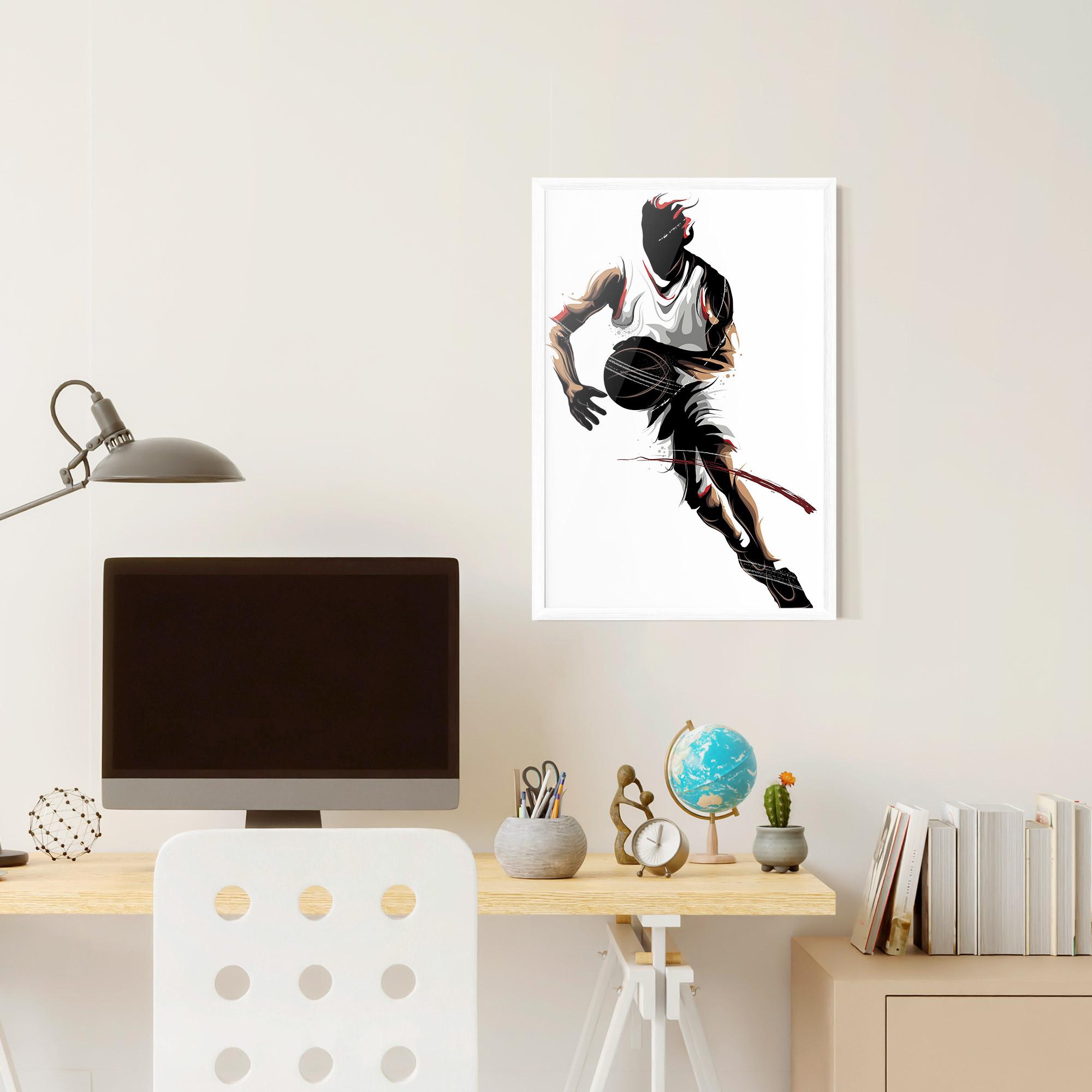 Poster Înrămat Dribbling Run mockup 6