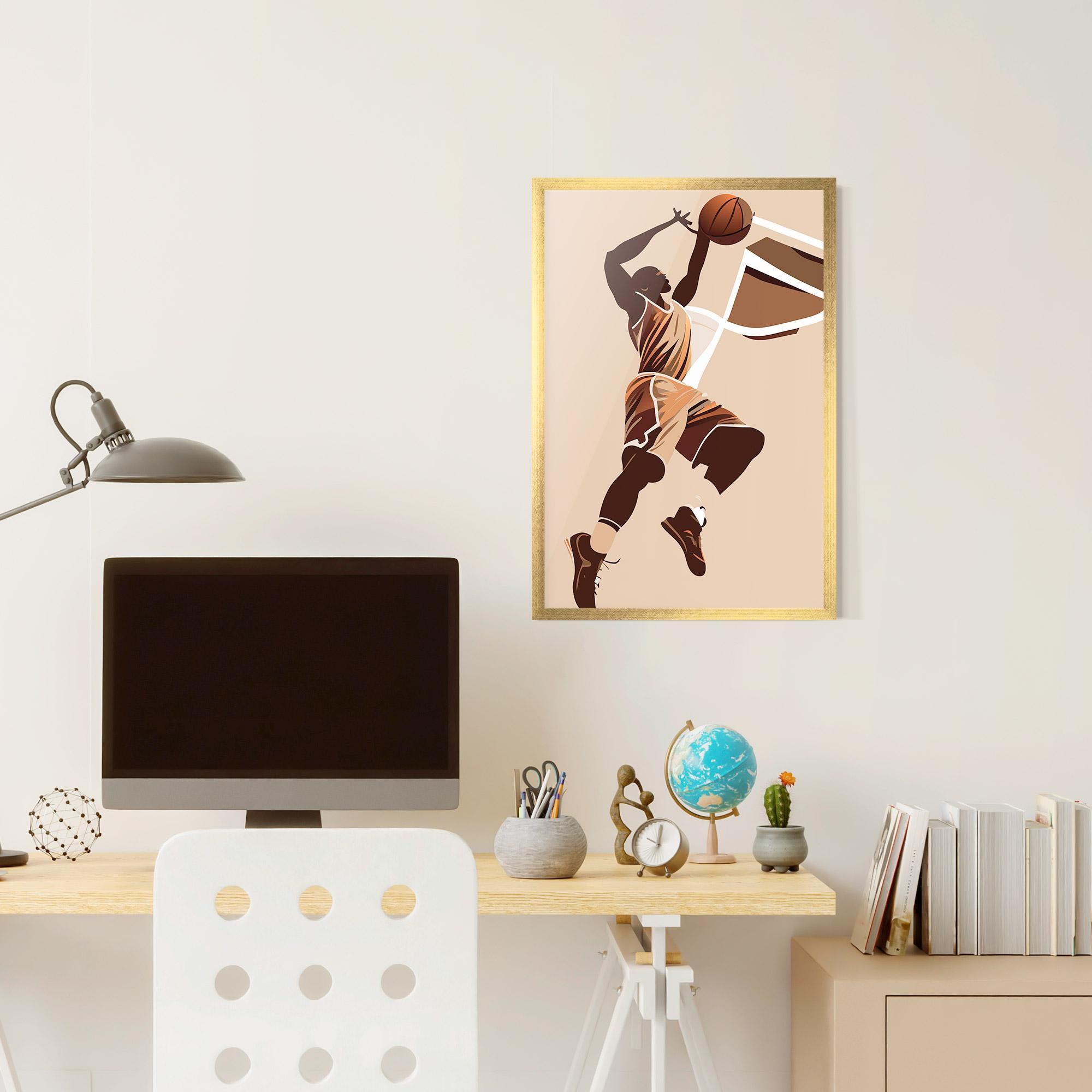 Poster Înrămat Cream Basket mockup 6