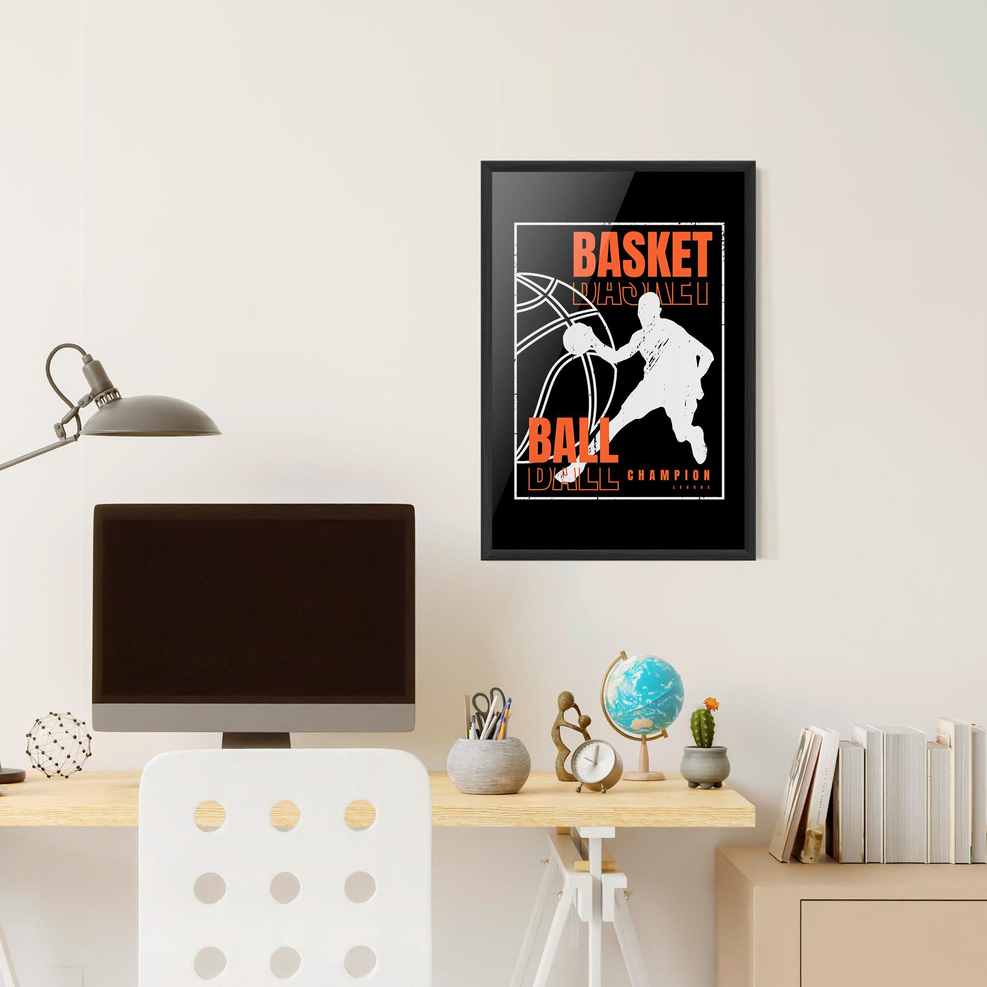 Poster Înrămat Basket Champion mockup 6