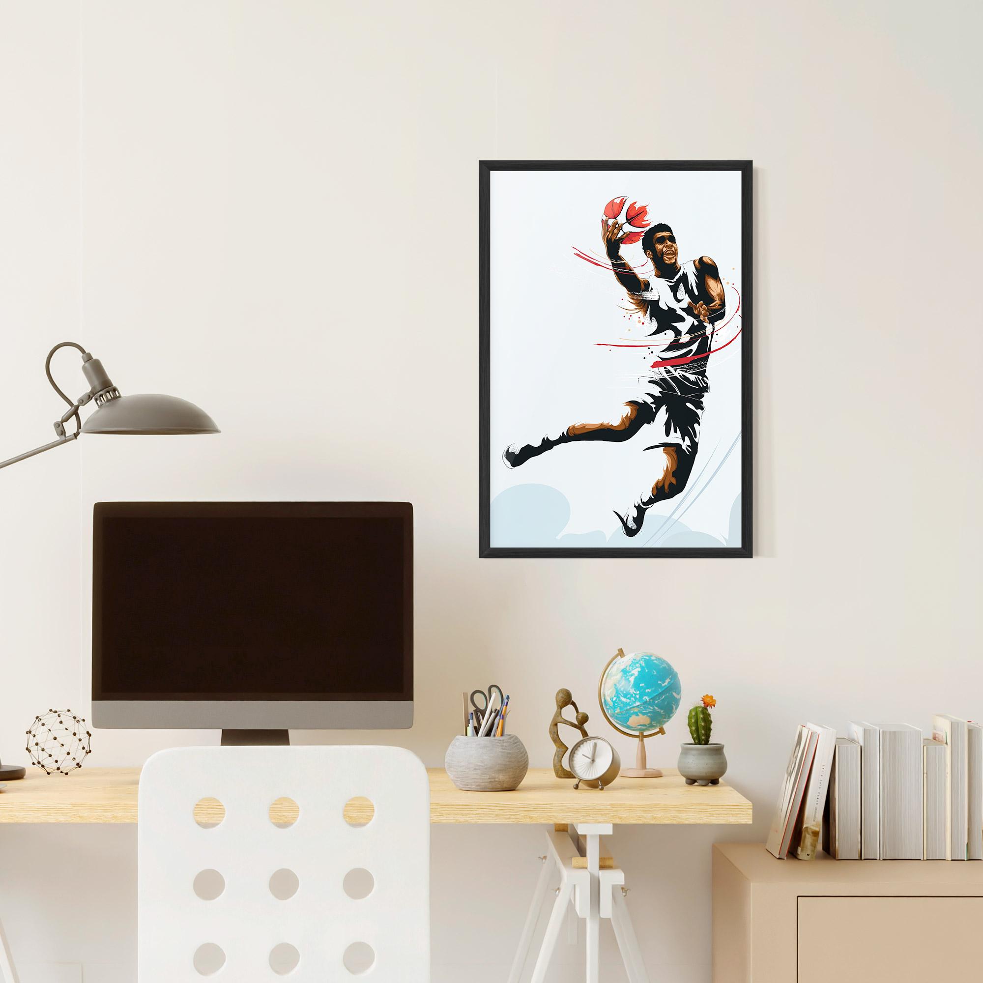 Poster Înrămat Basketball Shot mockup 6