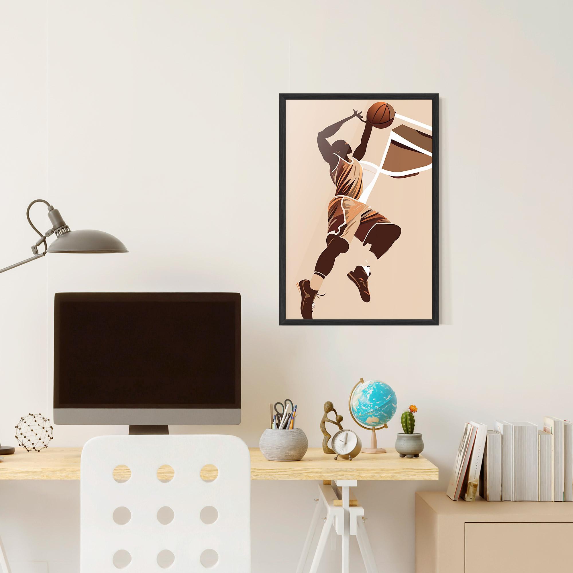 Poster Înrămat Cream Basket mockup 6