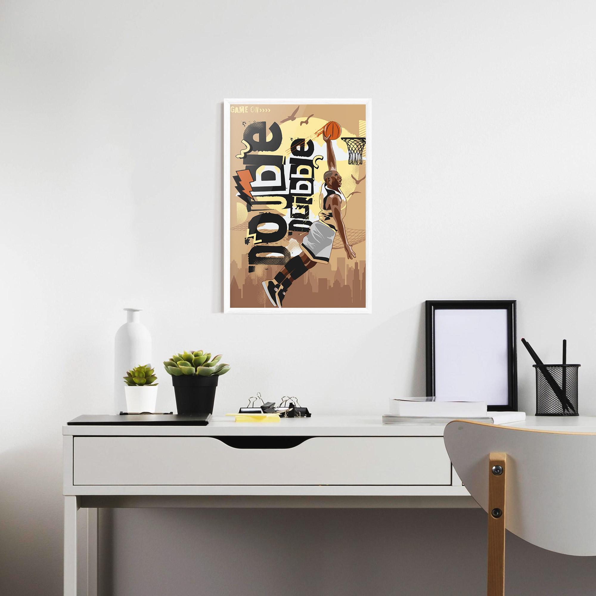 Poster Înrămat Double Dribble mockup 7