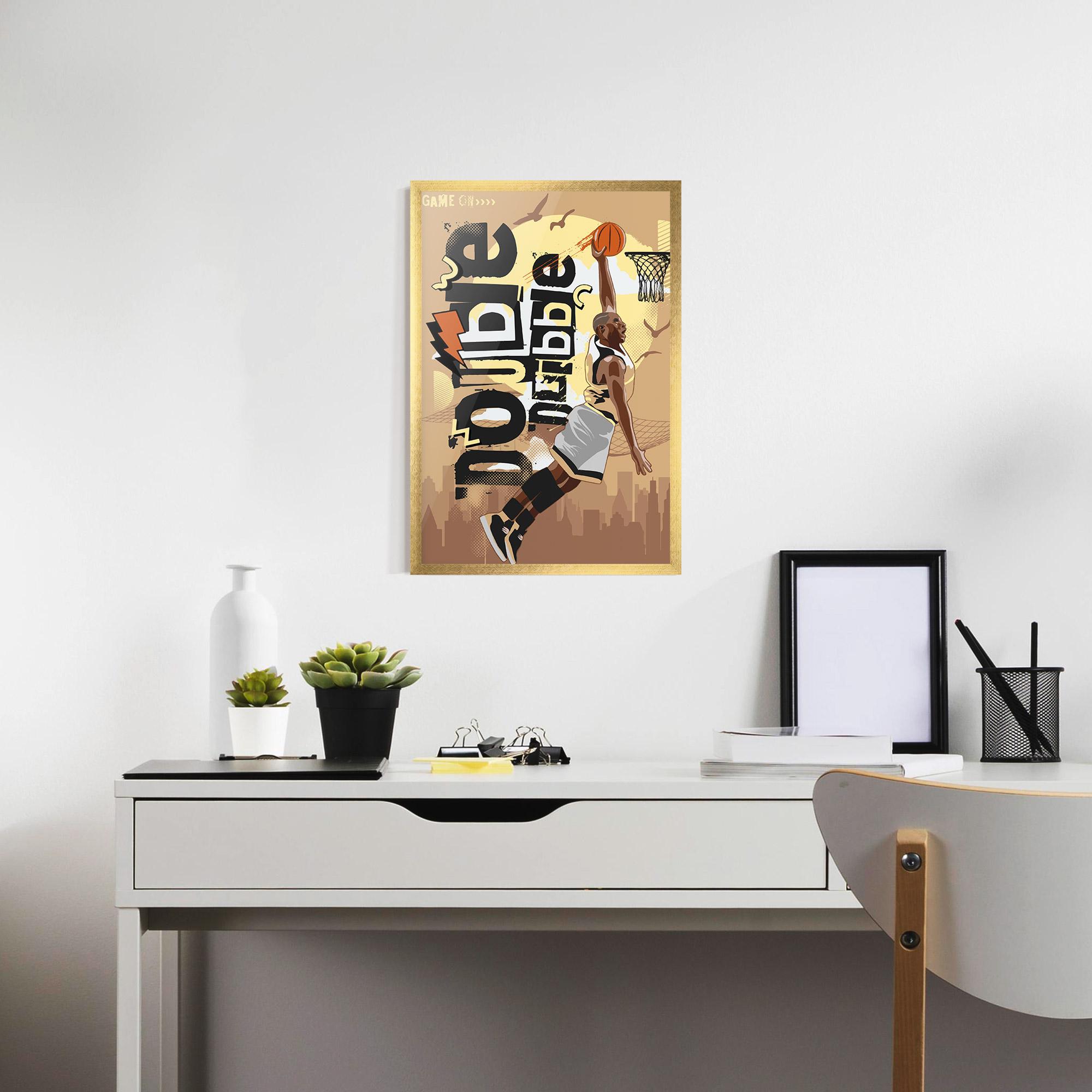 Poster Înrămat Double Dribble mockup 7