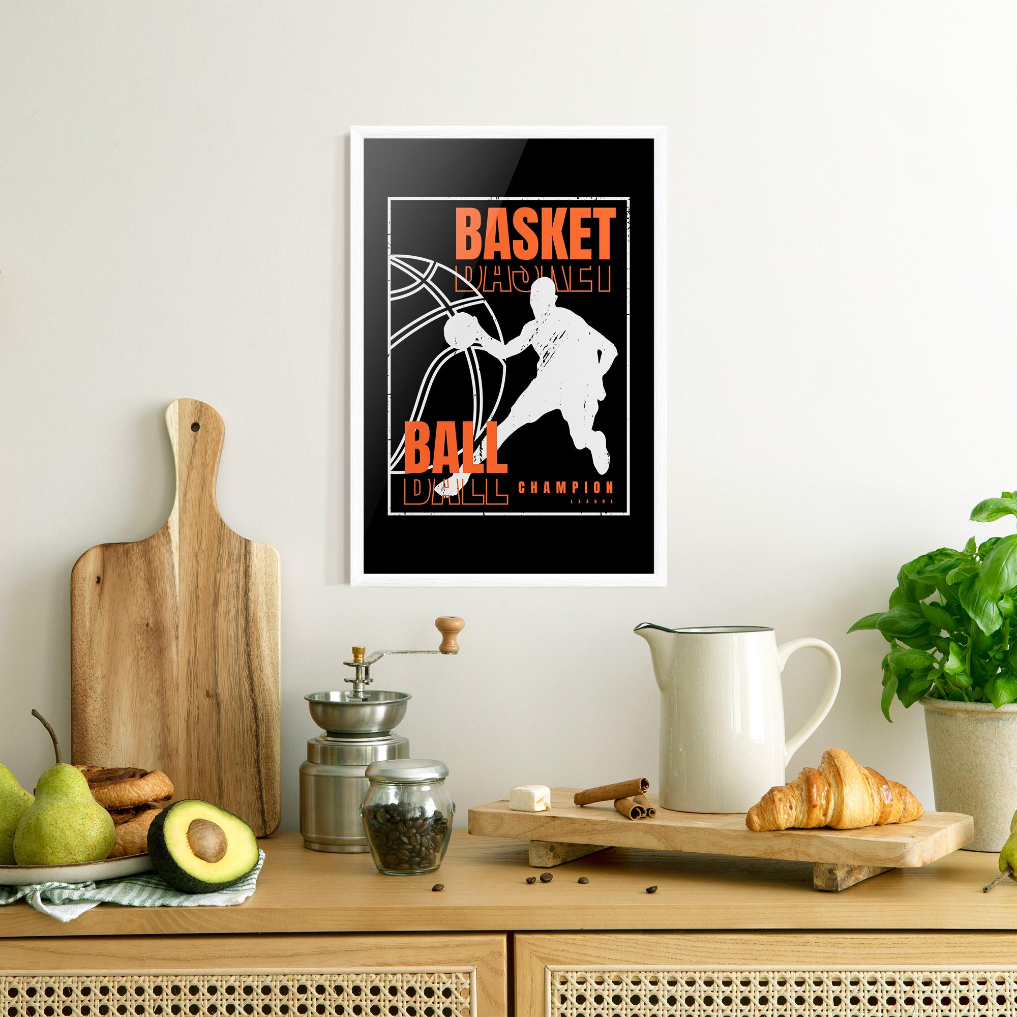 Poster Înrămat Basket Champion mockup 8