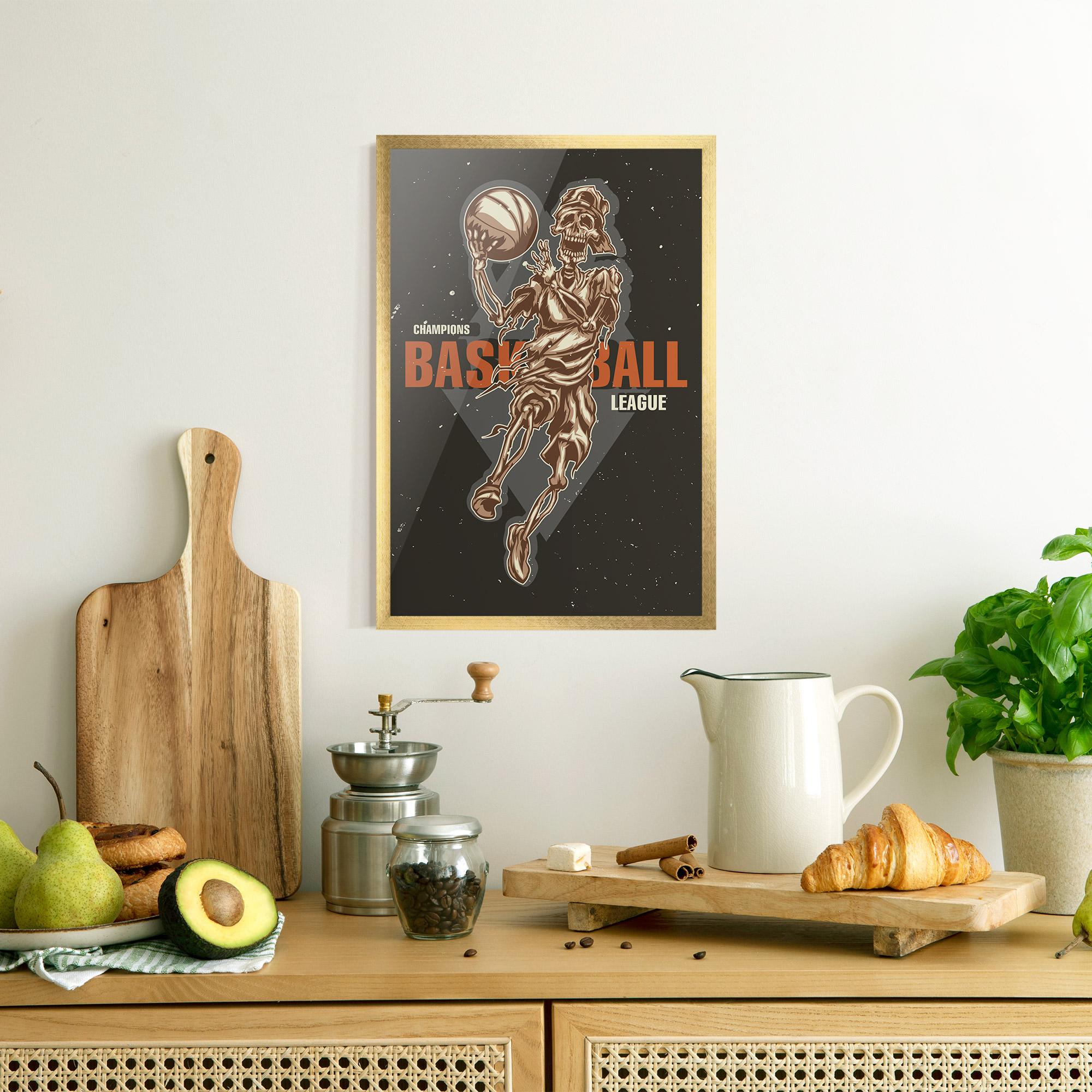 Poster Înrămat Basketball League mockup 8