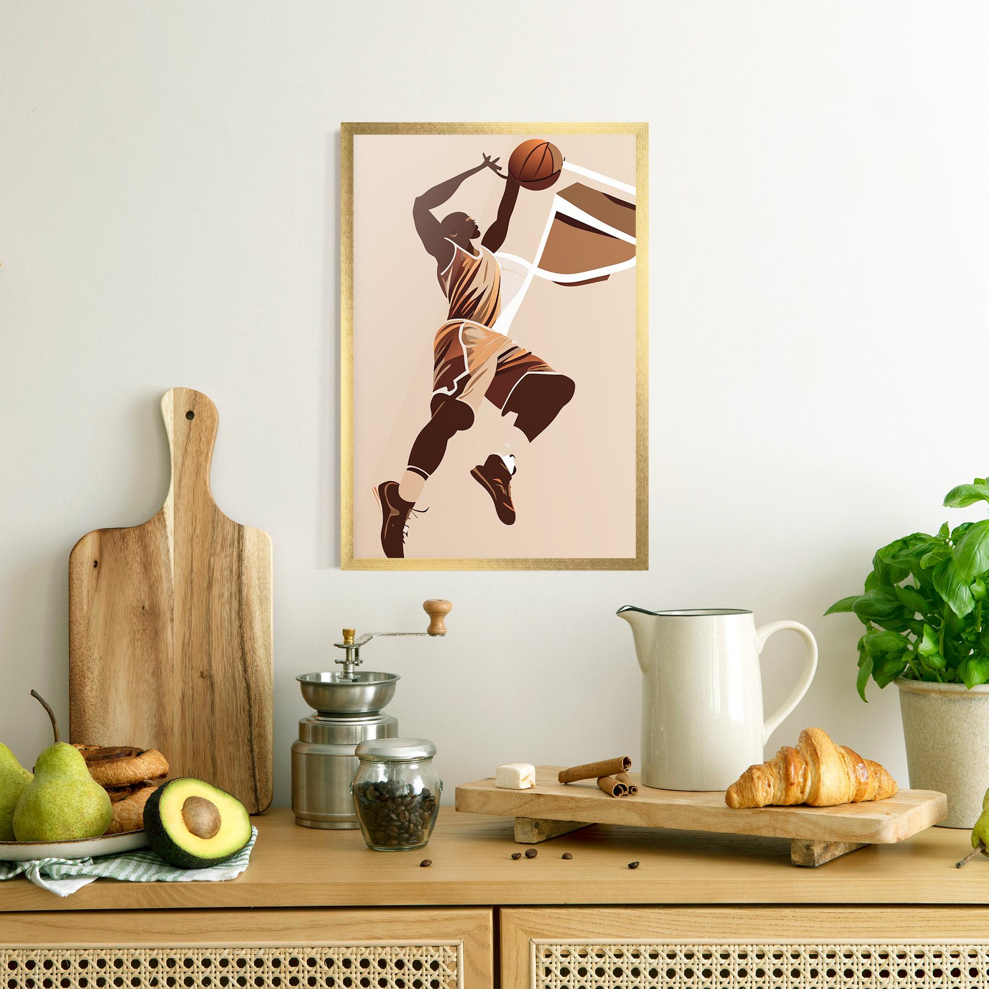 Poster Înrămat Cream Basket mockup 8