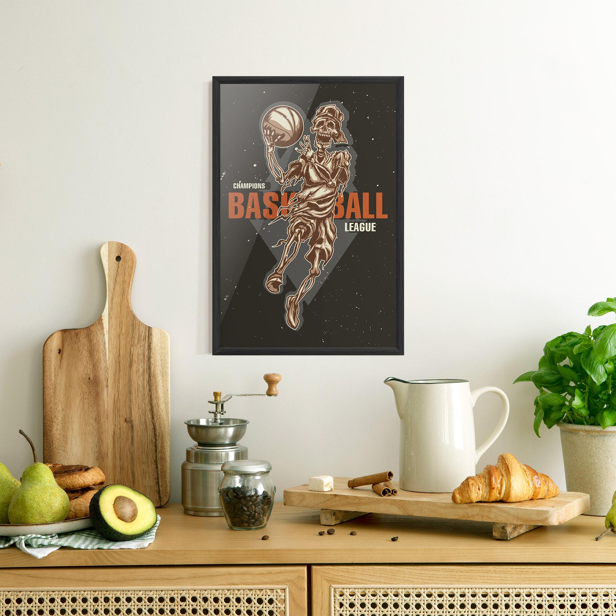 Poster Înrămat Basketball League mockup 8