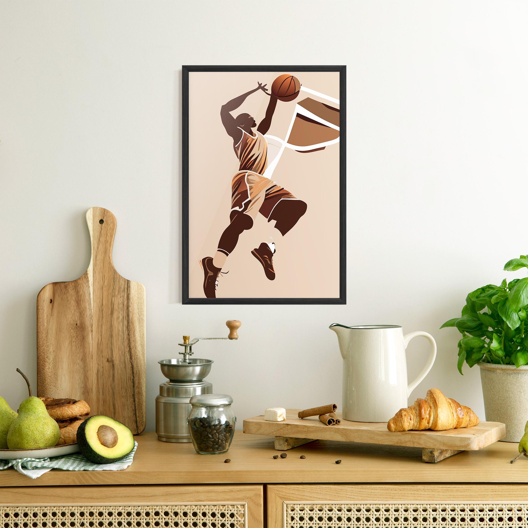 Poster Înrămat Cream Basket mockup 8