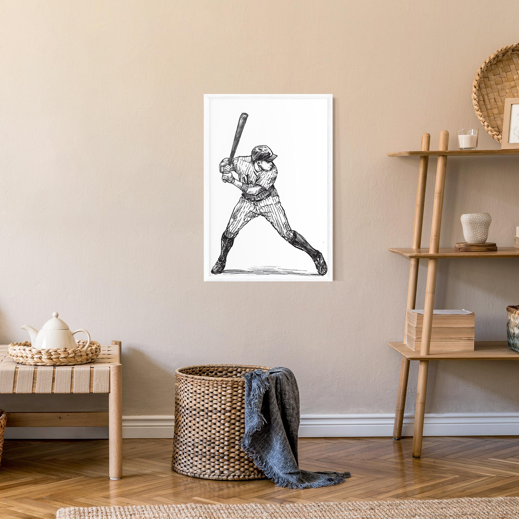 Poster Înrămat Baseball Play mockup 9