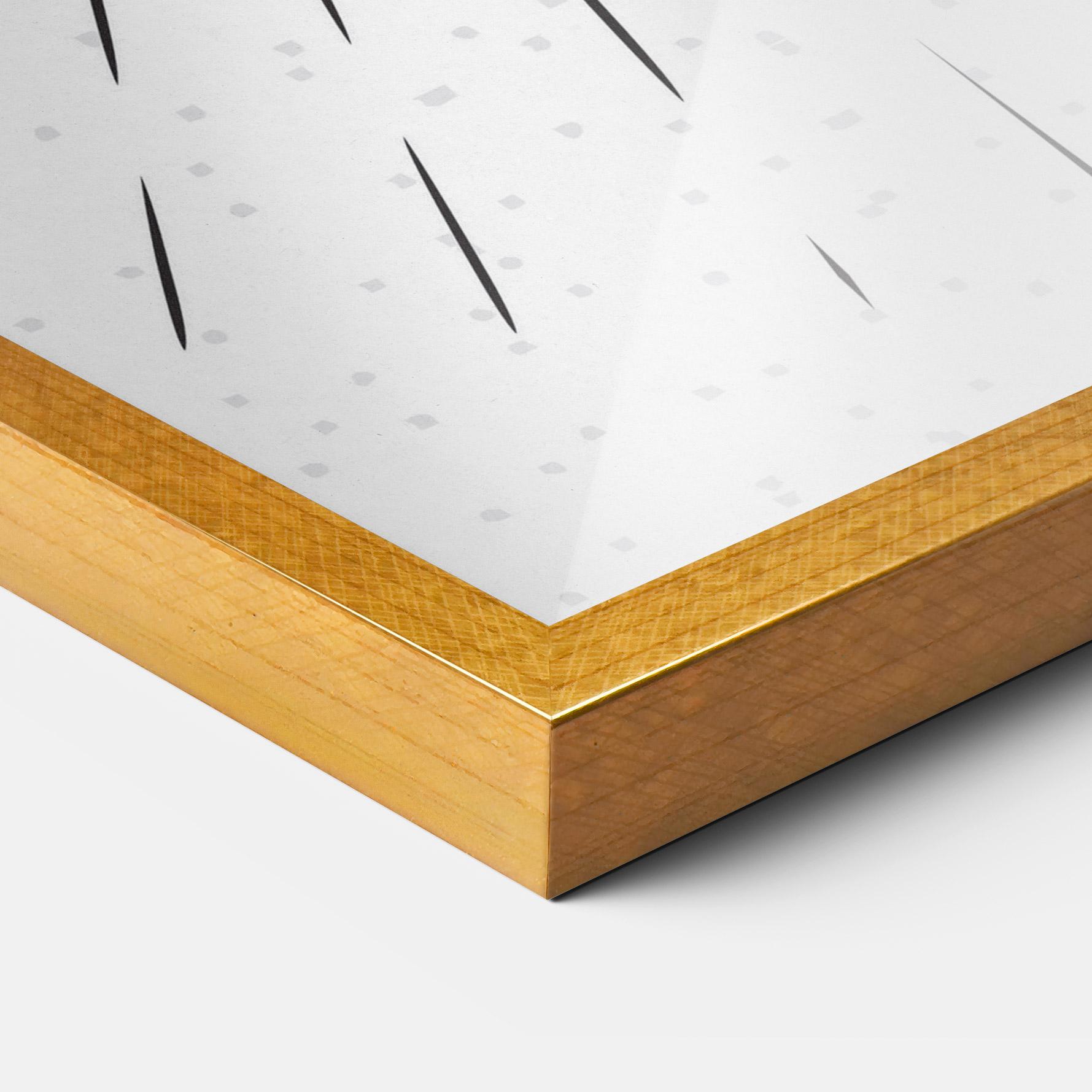 Poster Înrămat Baseball Ball Line mockup 3