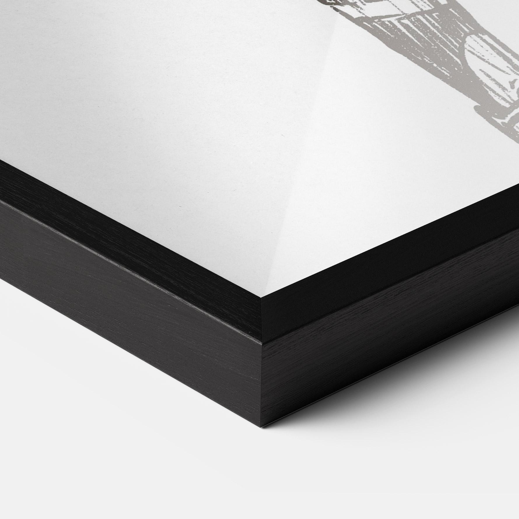 Poster Înrămat Baseball Player Line mockup 3