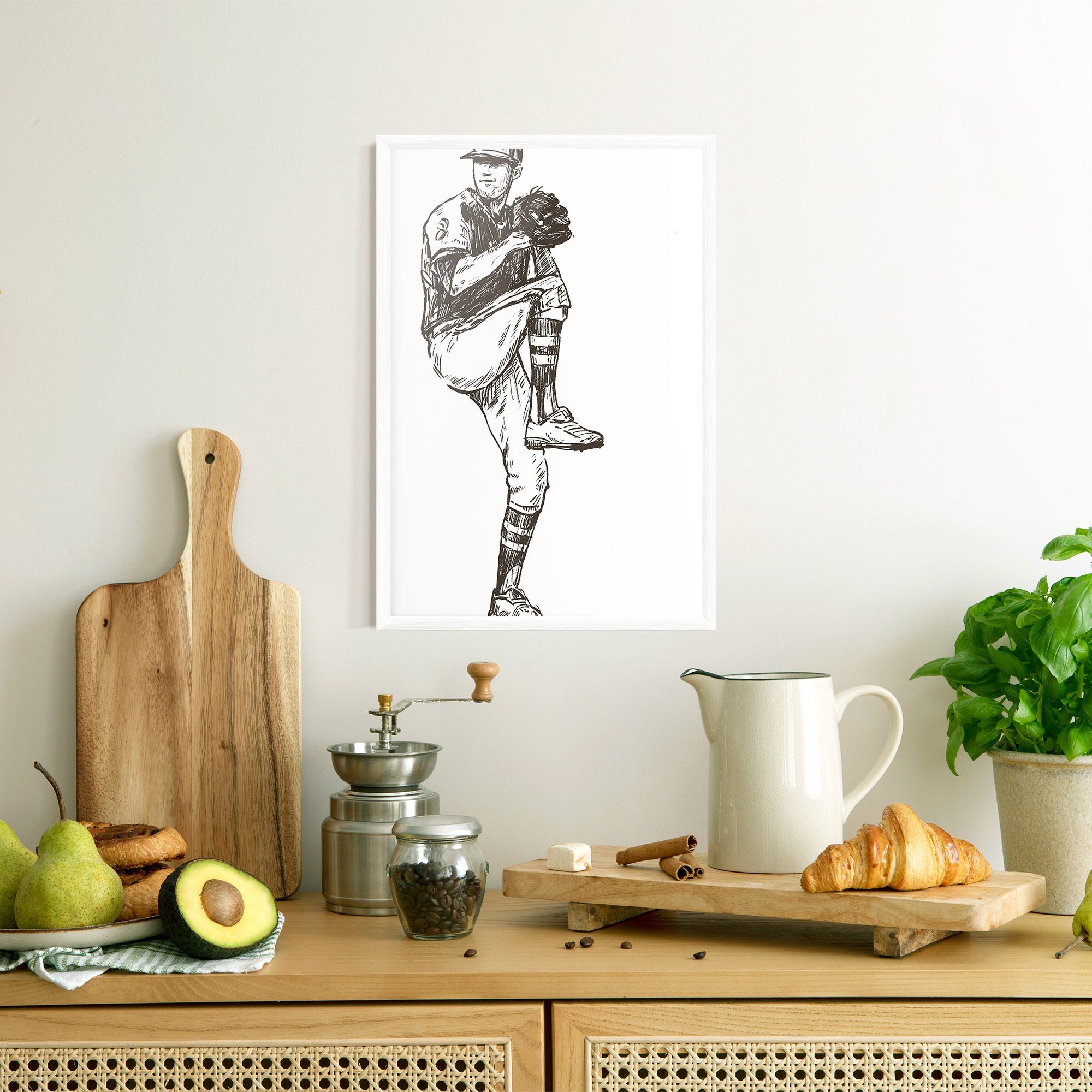 Baseball Player Line mockup 8
