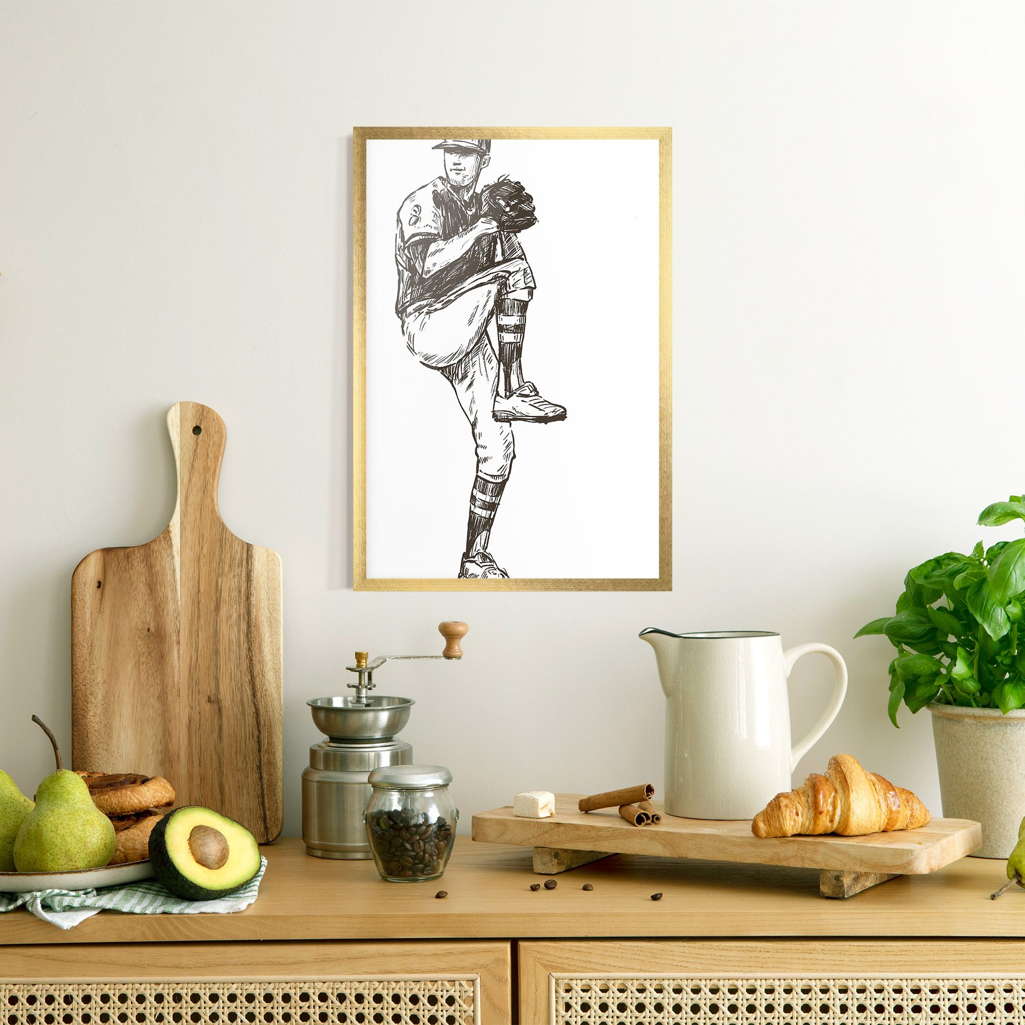 Baseball Player Line mockup 8