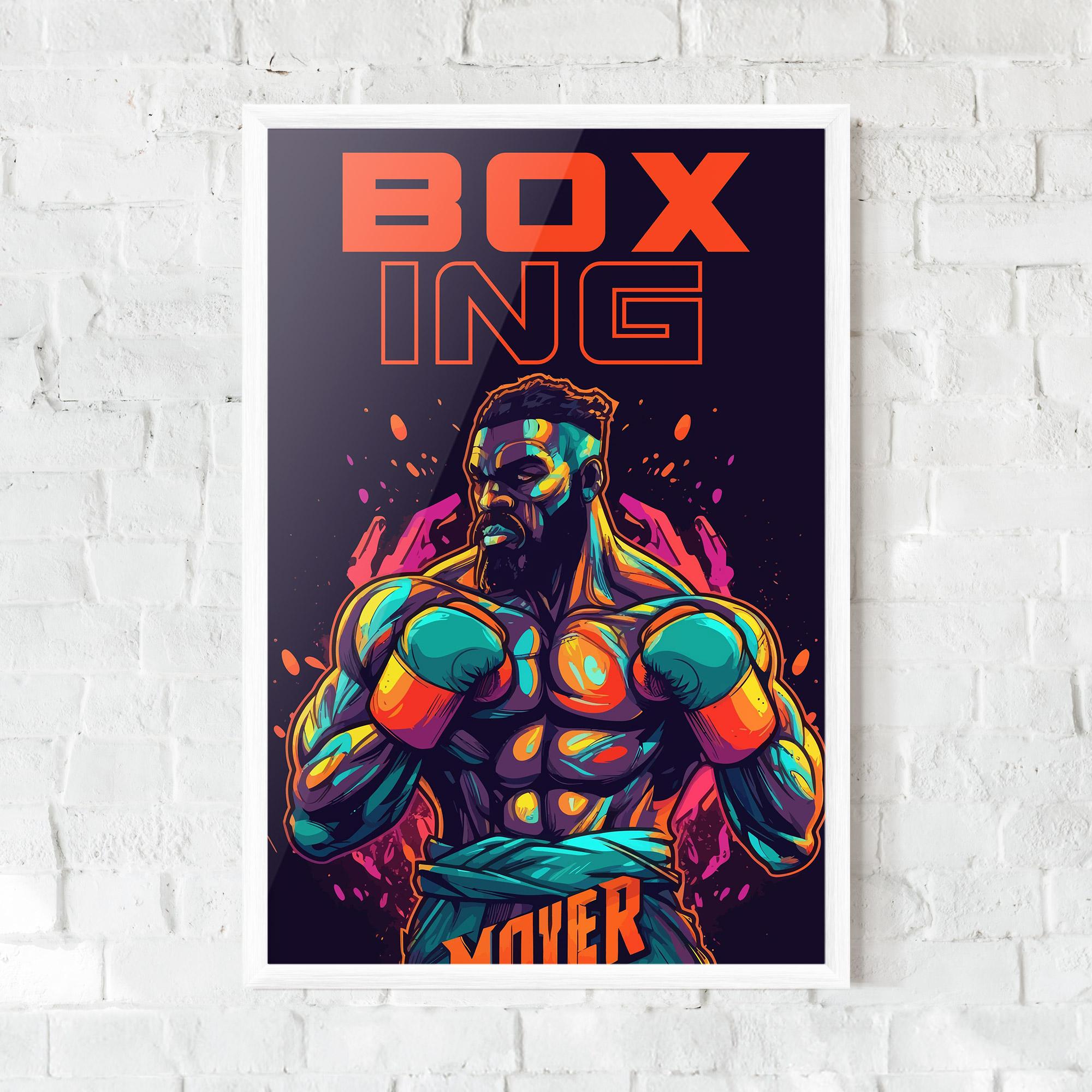 Poster Înrămat Box Ing mockup 0